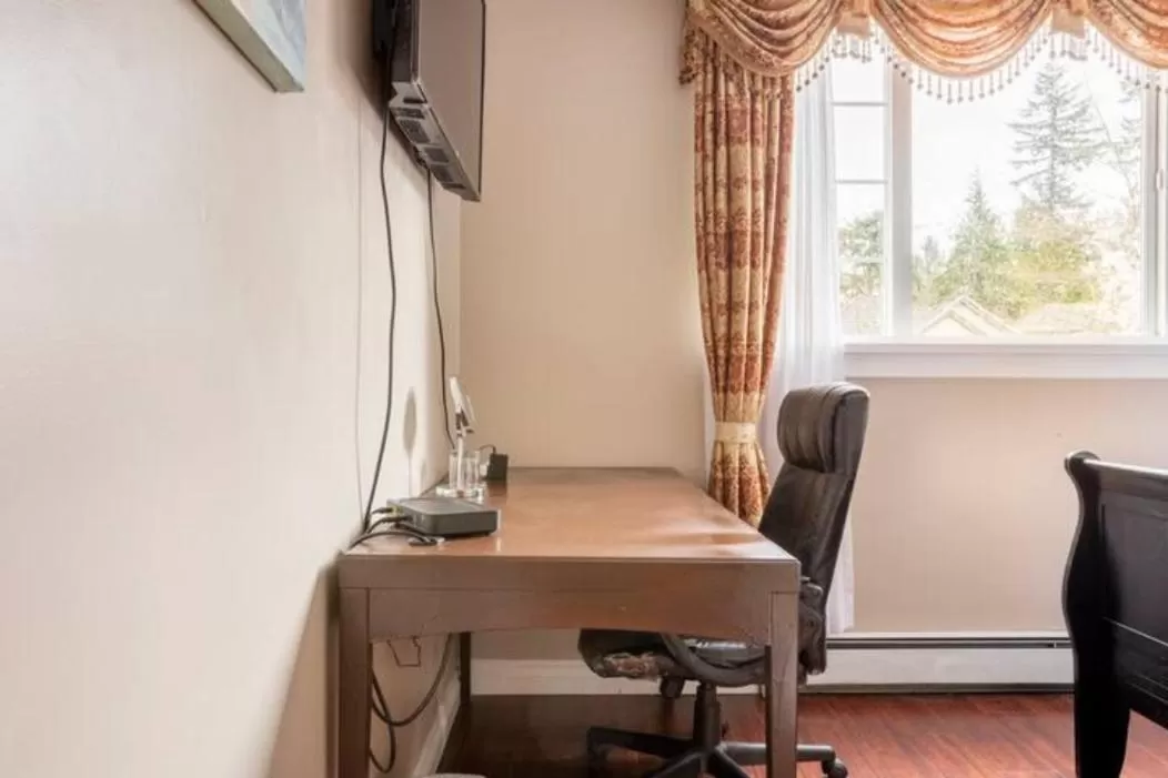 Place of worship, TV/Entertainment Center in Jane's private rooms with shared washroom