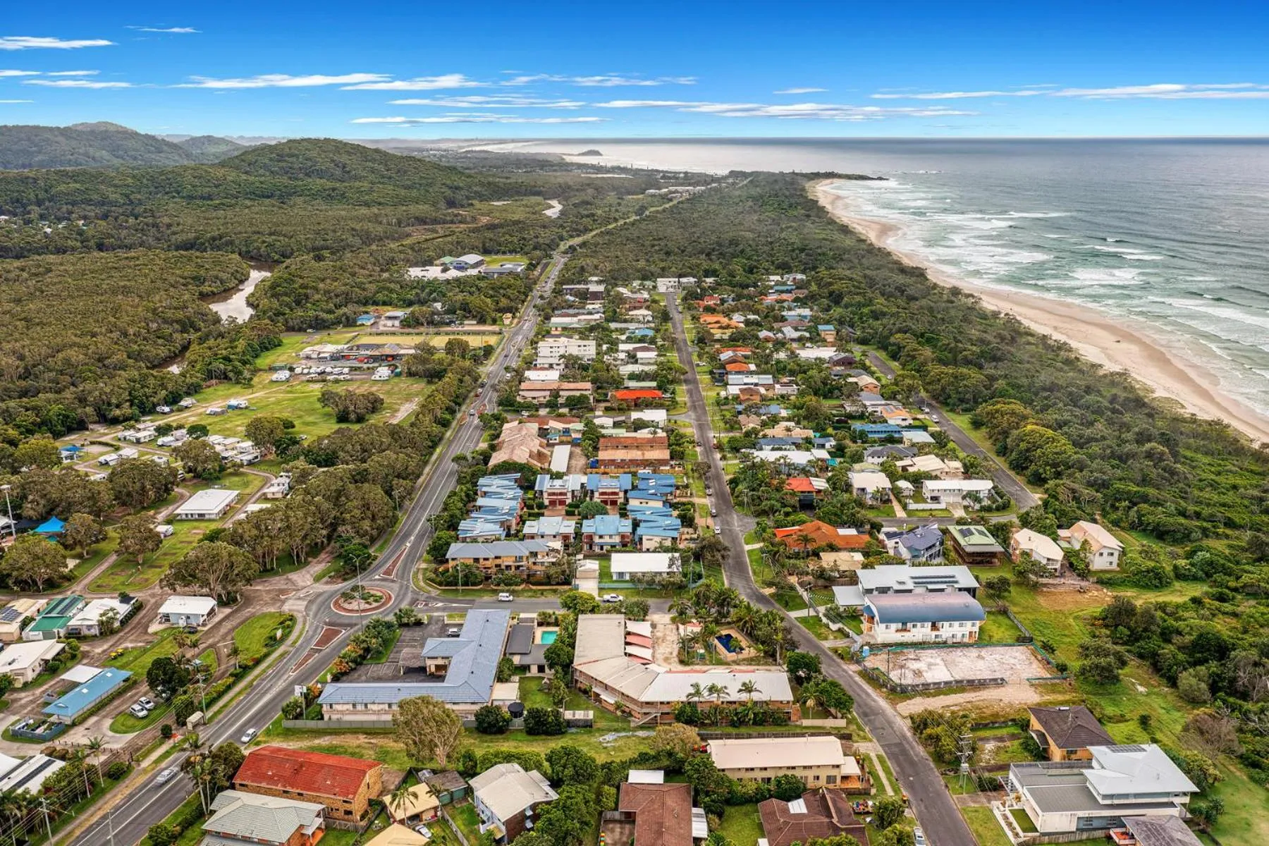 Beach in Pottsville Beach Motel
