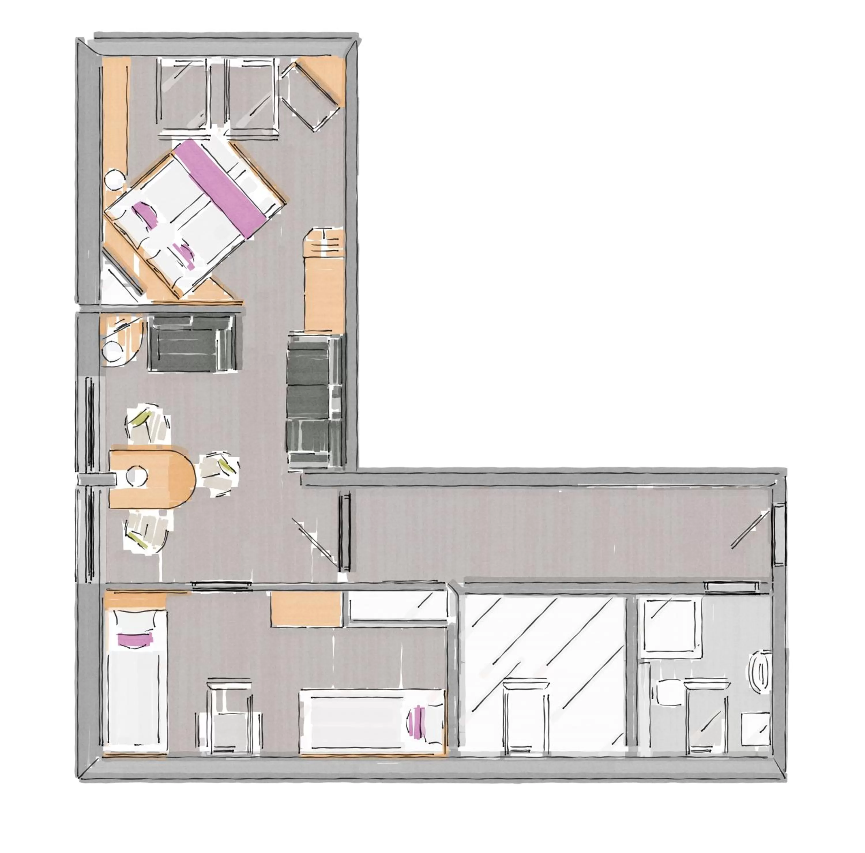 Floor plan in Hotel Haus Andrea