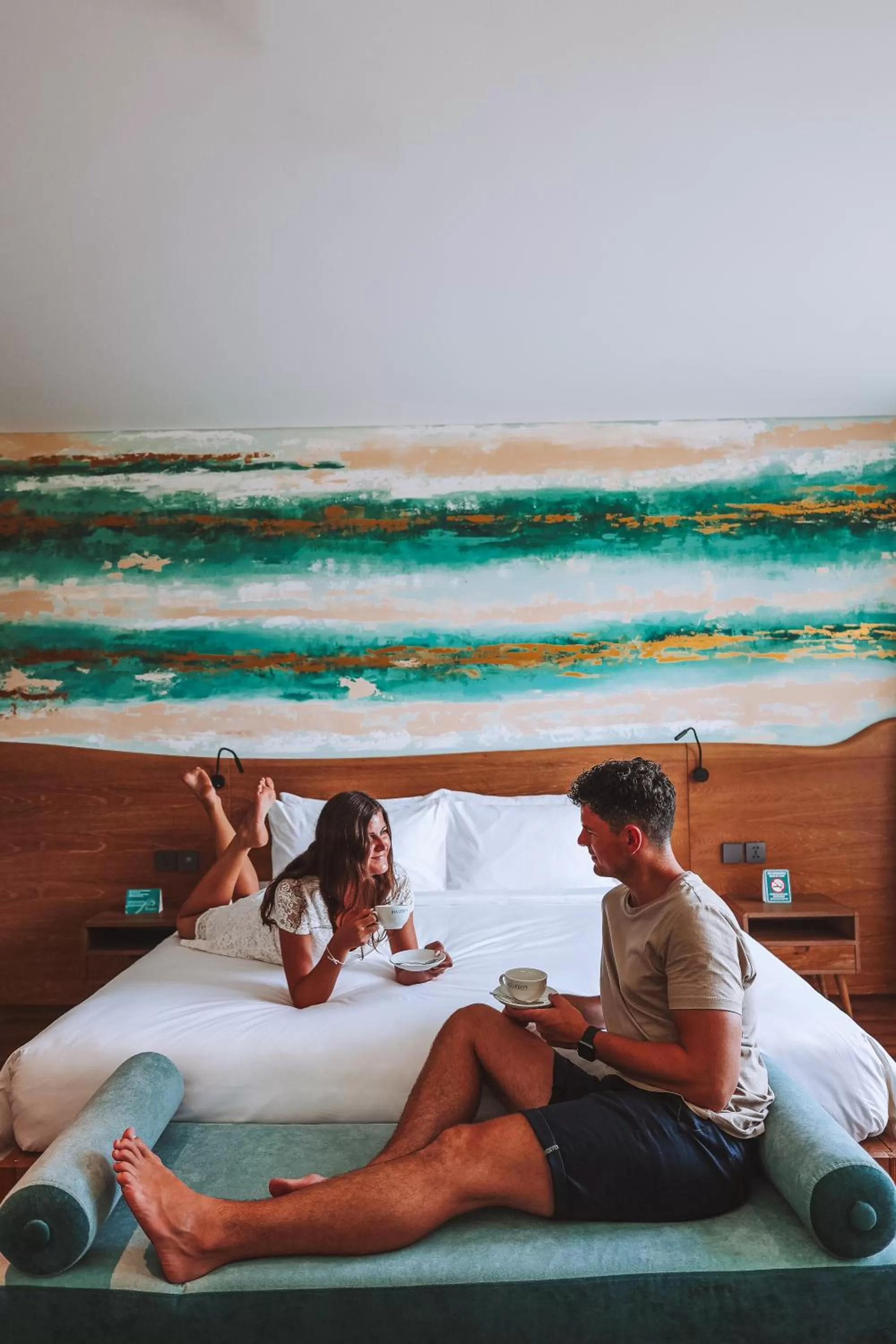 Bed in Bellerive Hoi An Resort and Spa