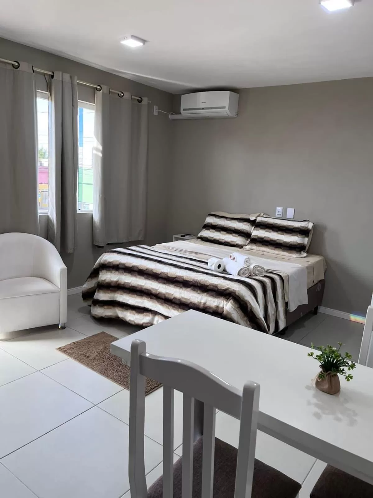 Bed in Pousada Mercosul