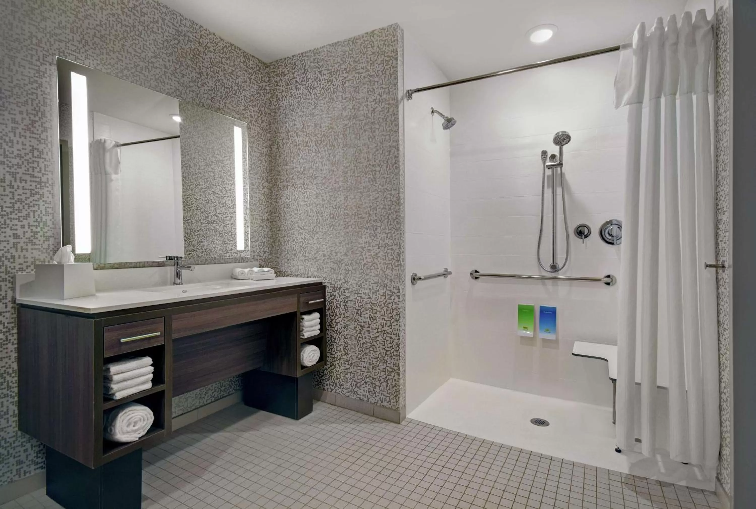 Bathroom in Home2 Suites By Hilton Lawrenceville Atlanta Sugarloaf, Ga