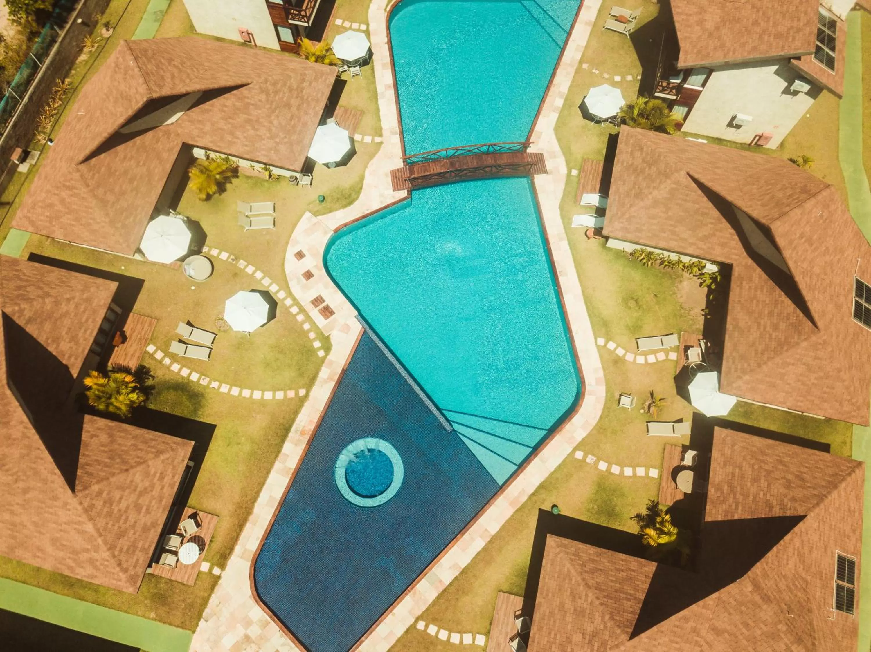 Bird's eye view, Pool View in Pousada Rangai