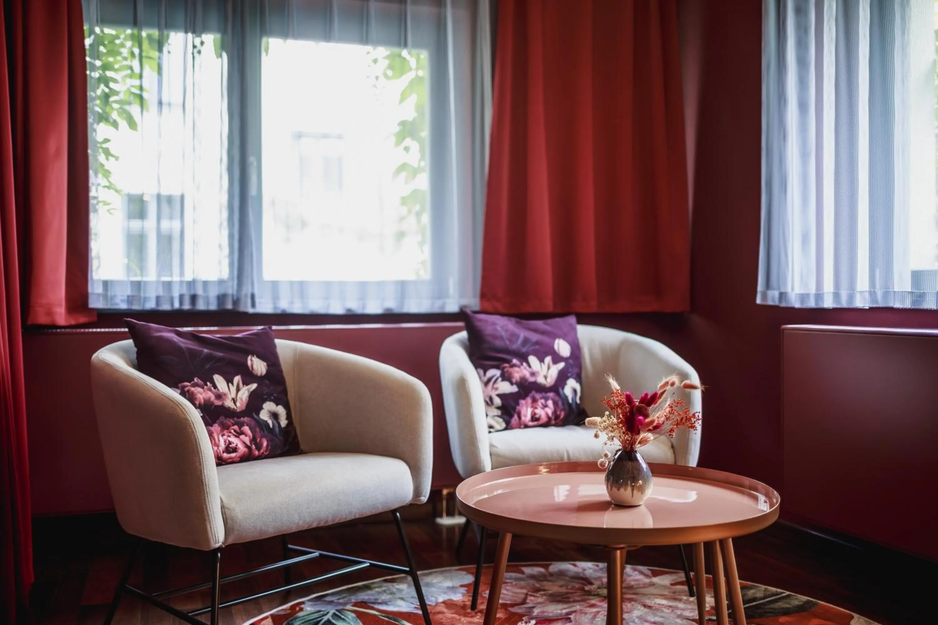Seating area in The Circus Hotel