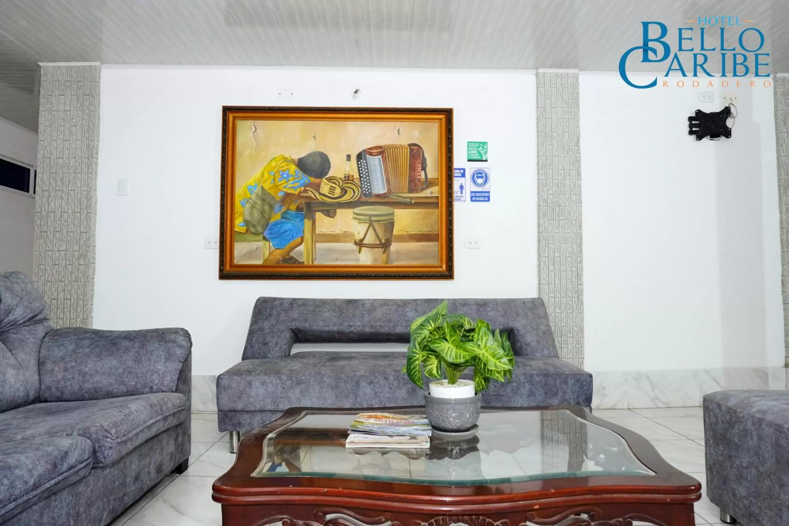 Living room in Hotel Bello Caribe