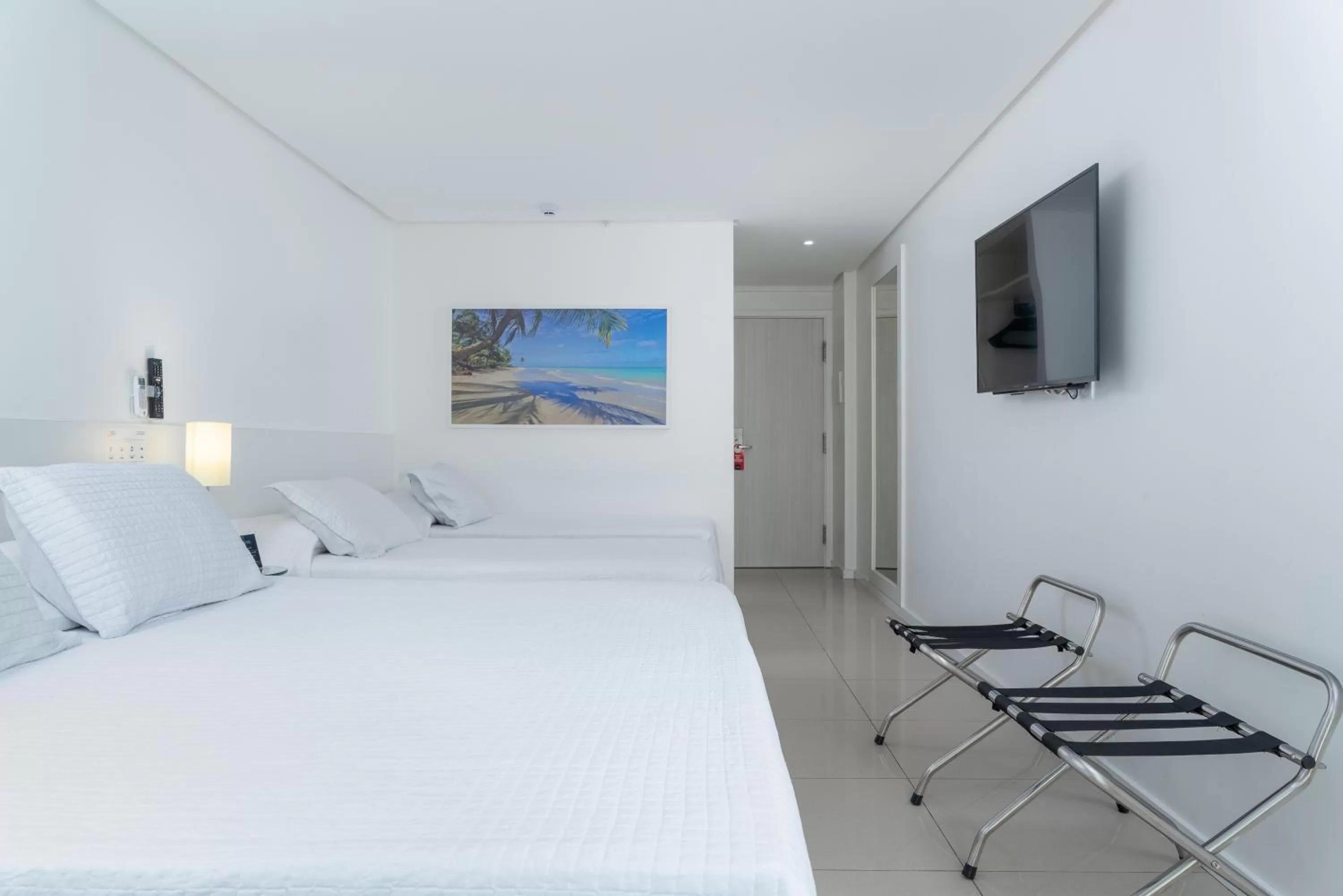 Bed in Hotel Brisa Praia Pajuçara