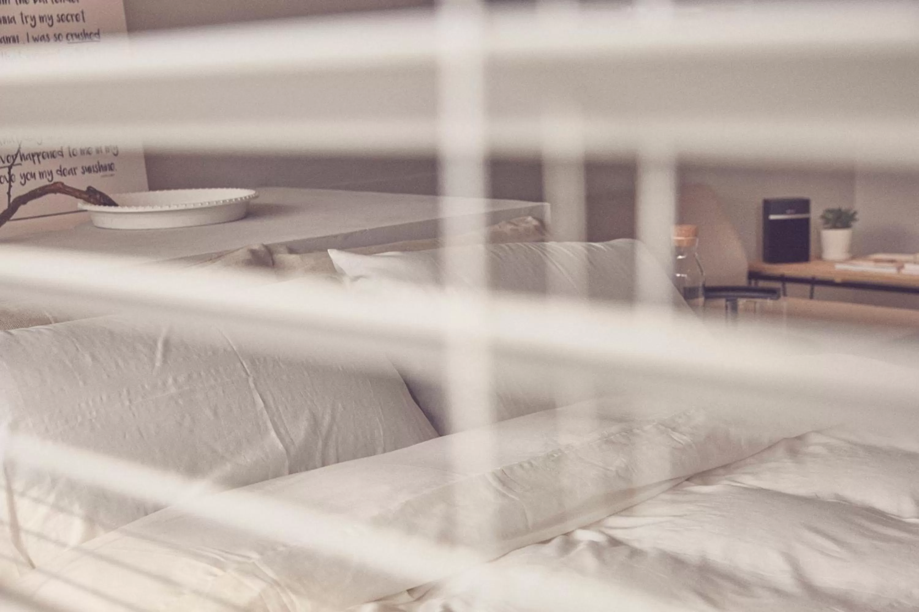 Decorative detail, Bed in The Door Inn