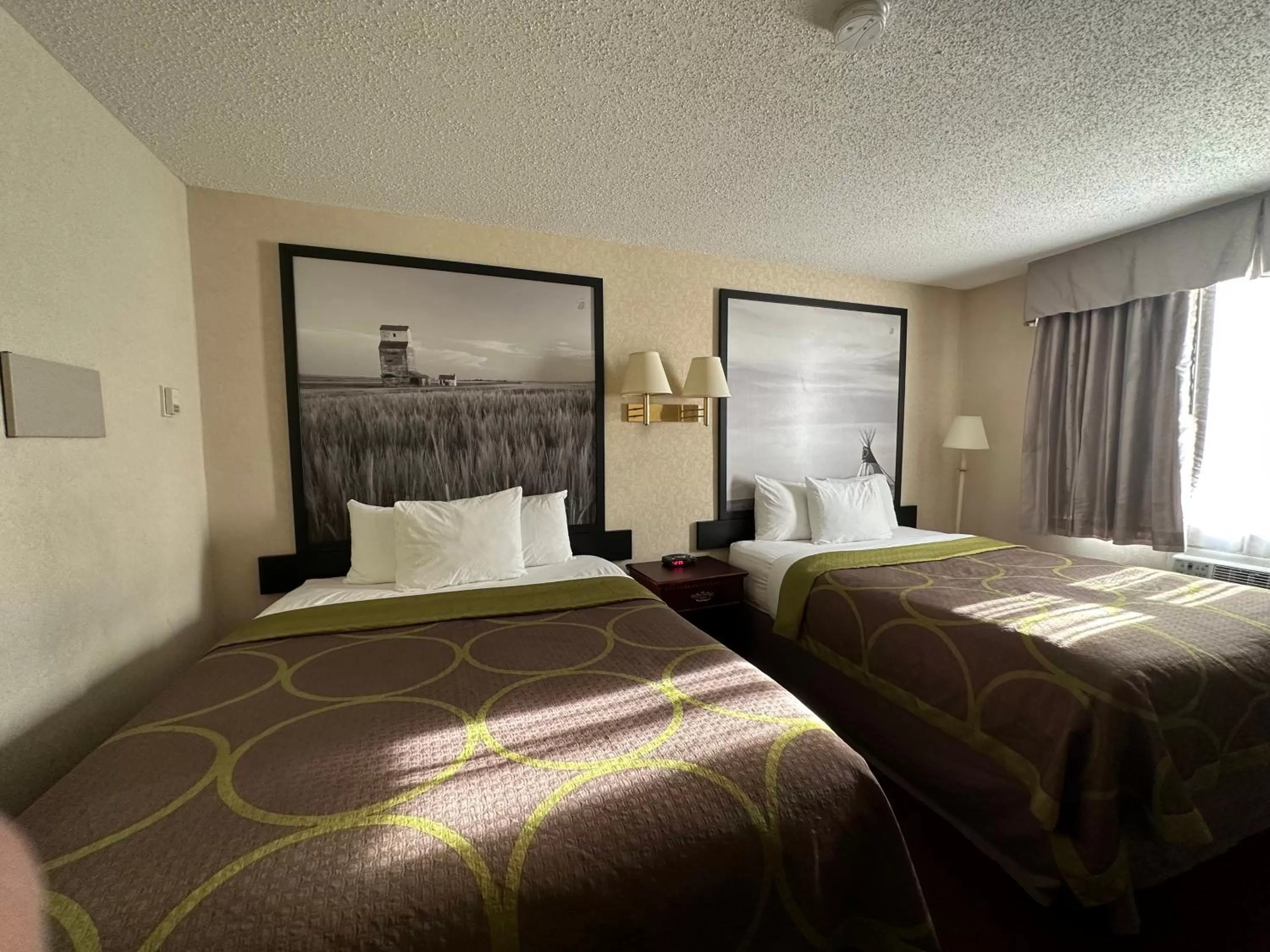 Bed in Super 8 by Wyndham Lethbridge