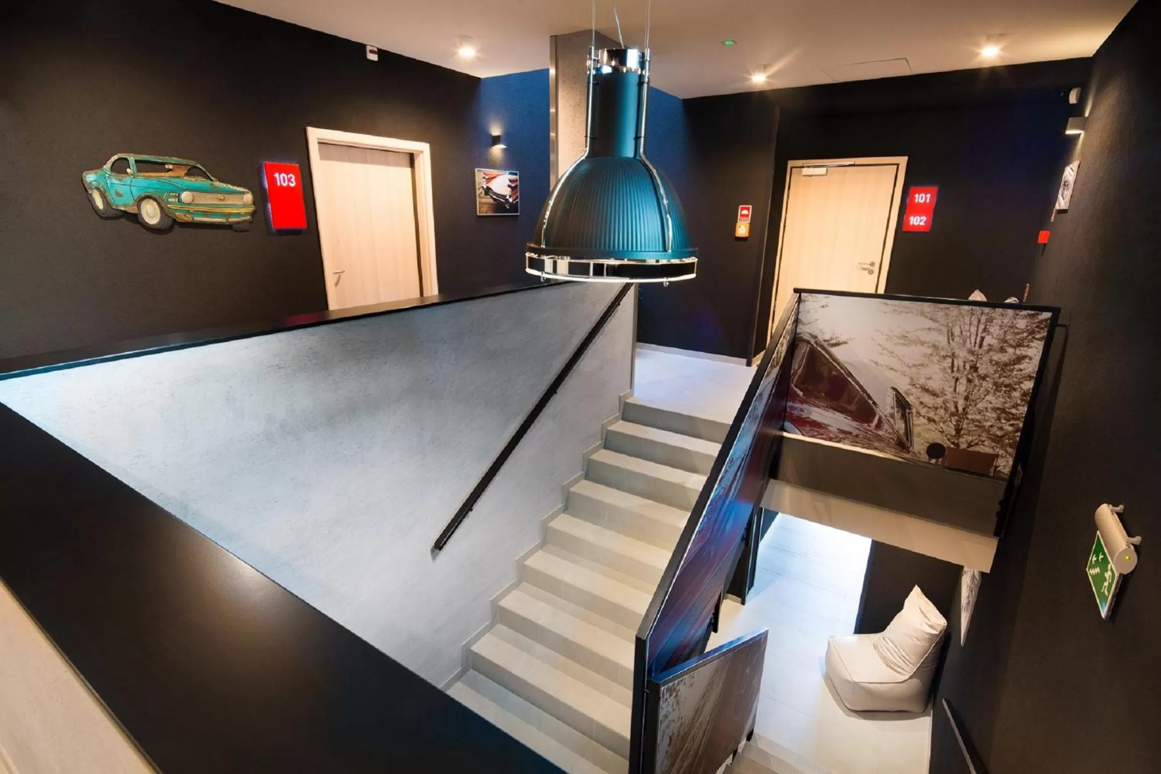 Lobby or reception in Automobil Hotel