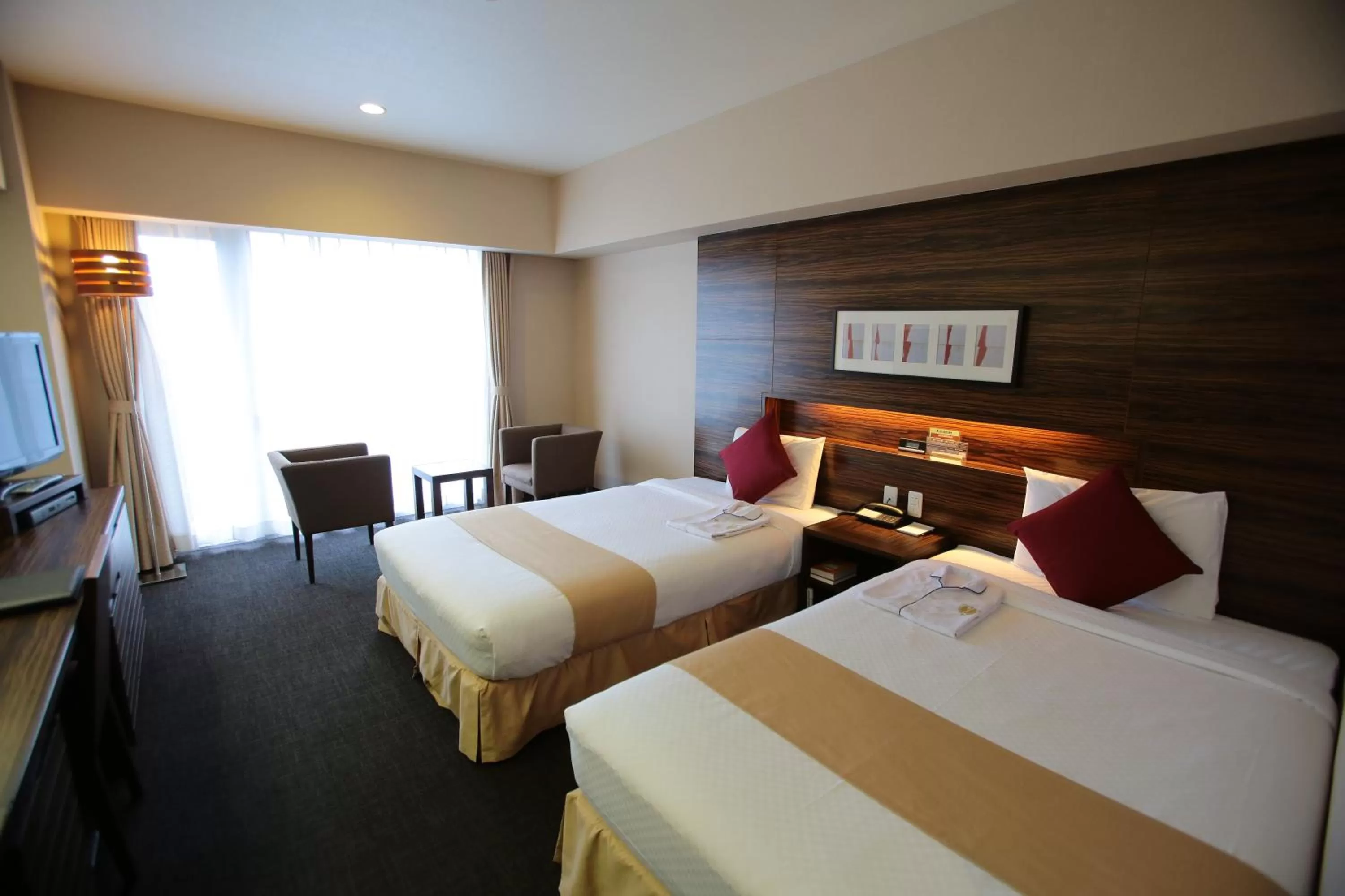 Photo of the whole room, Bed in International Hotel Ube