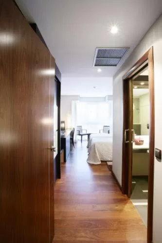 Bathroom, Bed in Hotel Ríos