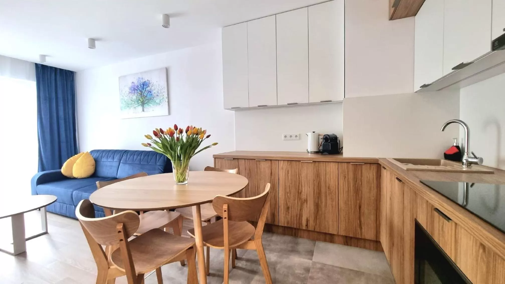 Kitchen or kitchenette, Kitchen/Kitchenette in NOOK NOOK Apartments Bytkowska 103