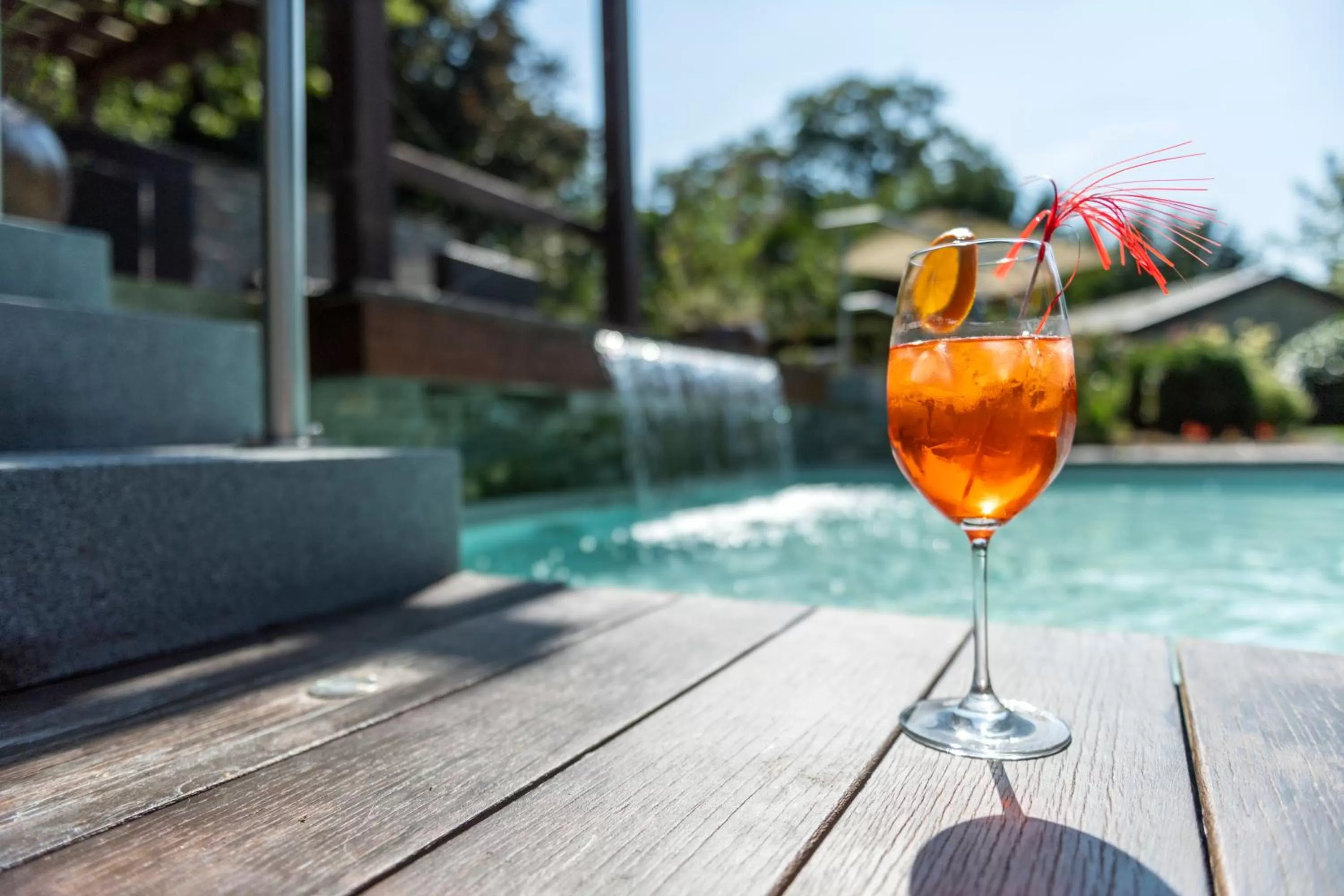 Garden, Swimming Pool in Ferienhotel Haus Becker
