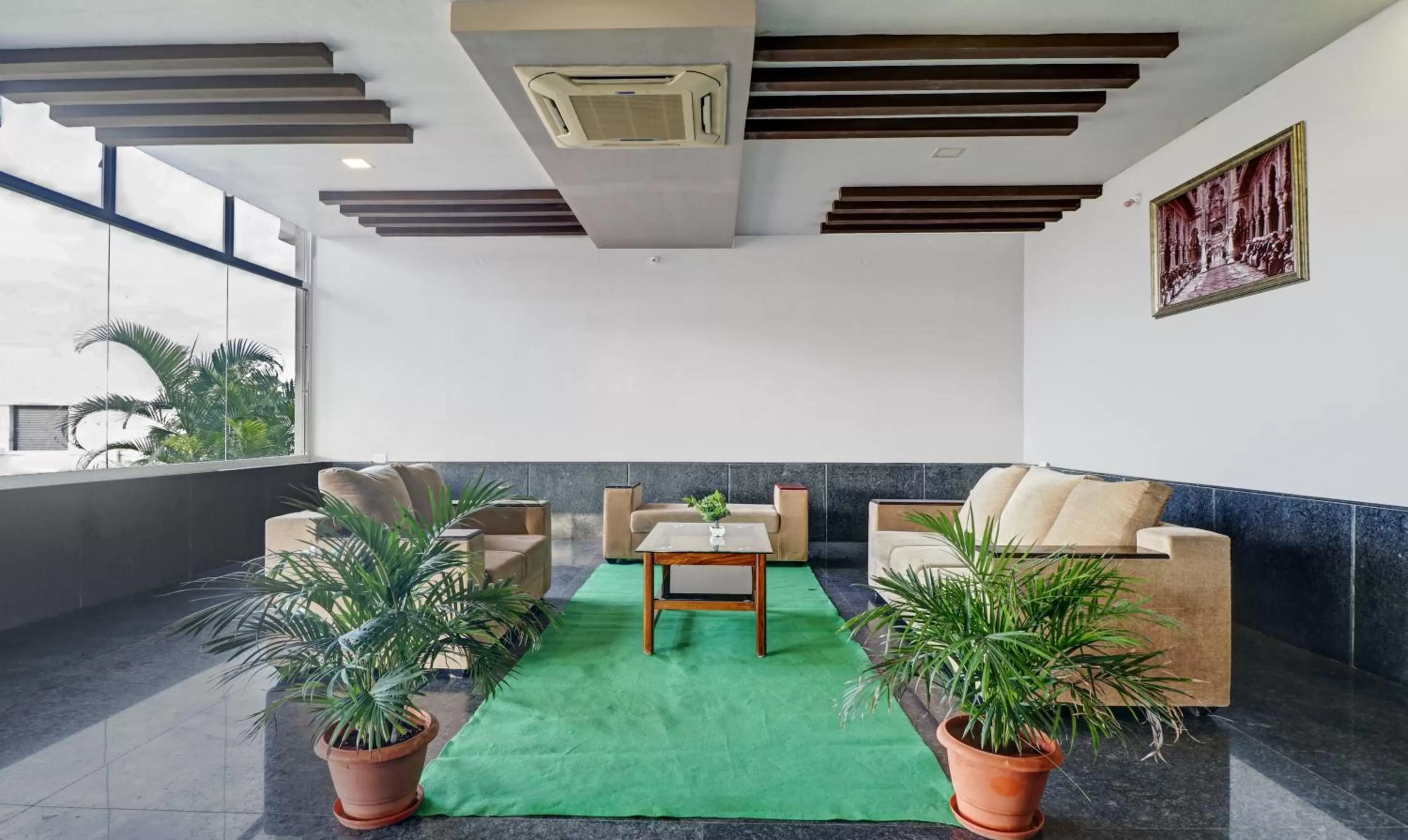 Seating area in Treebo Trend Grand JP Inn