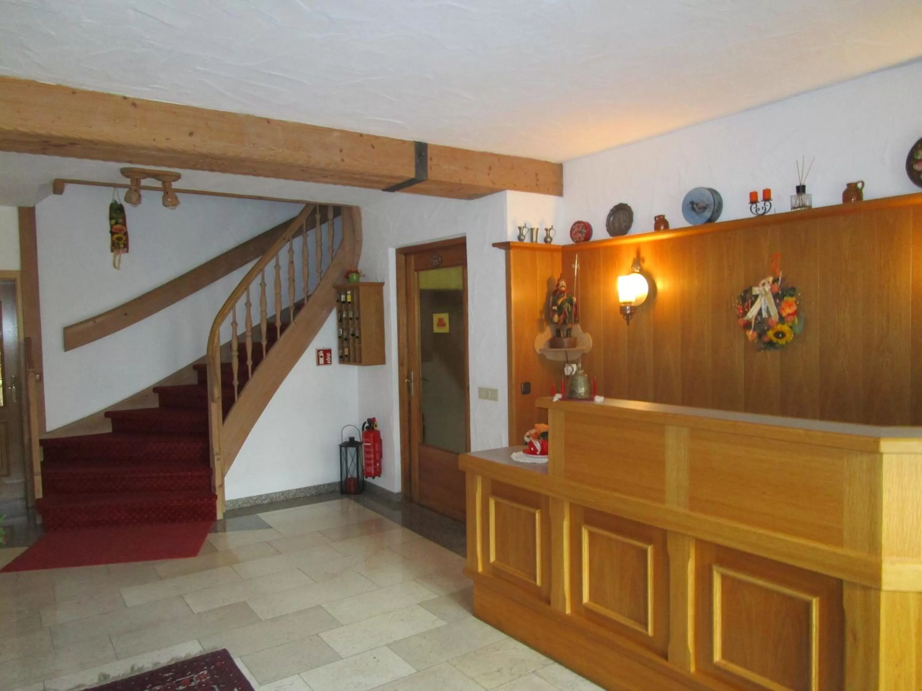 Lobby/Reception in Pension Unterstein