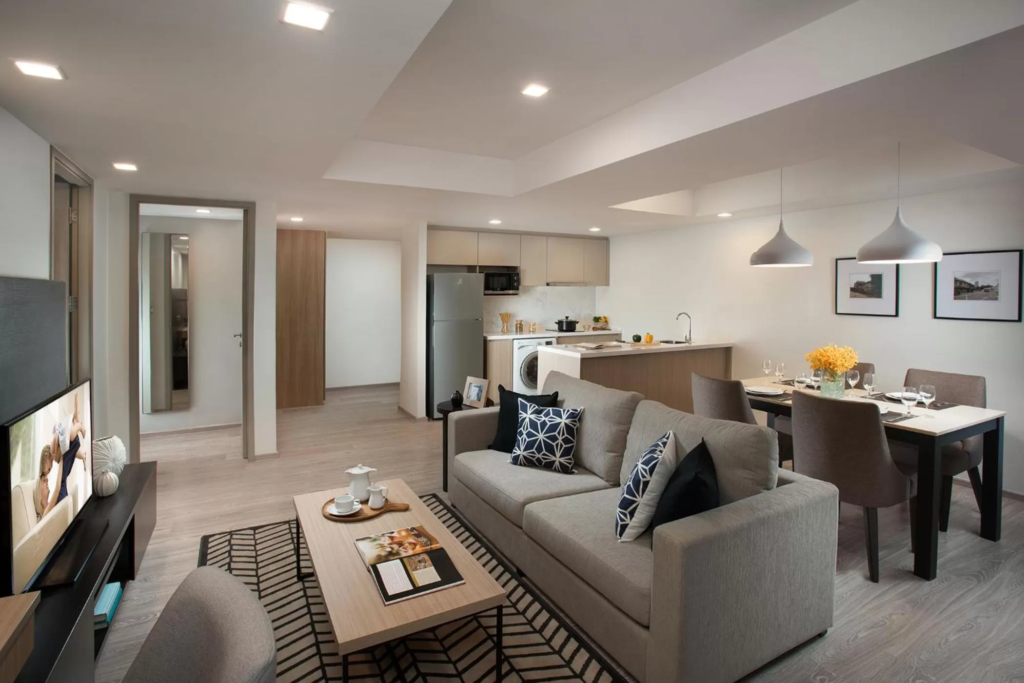 Living room in Somerset Ekamai Bangkok