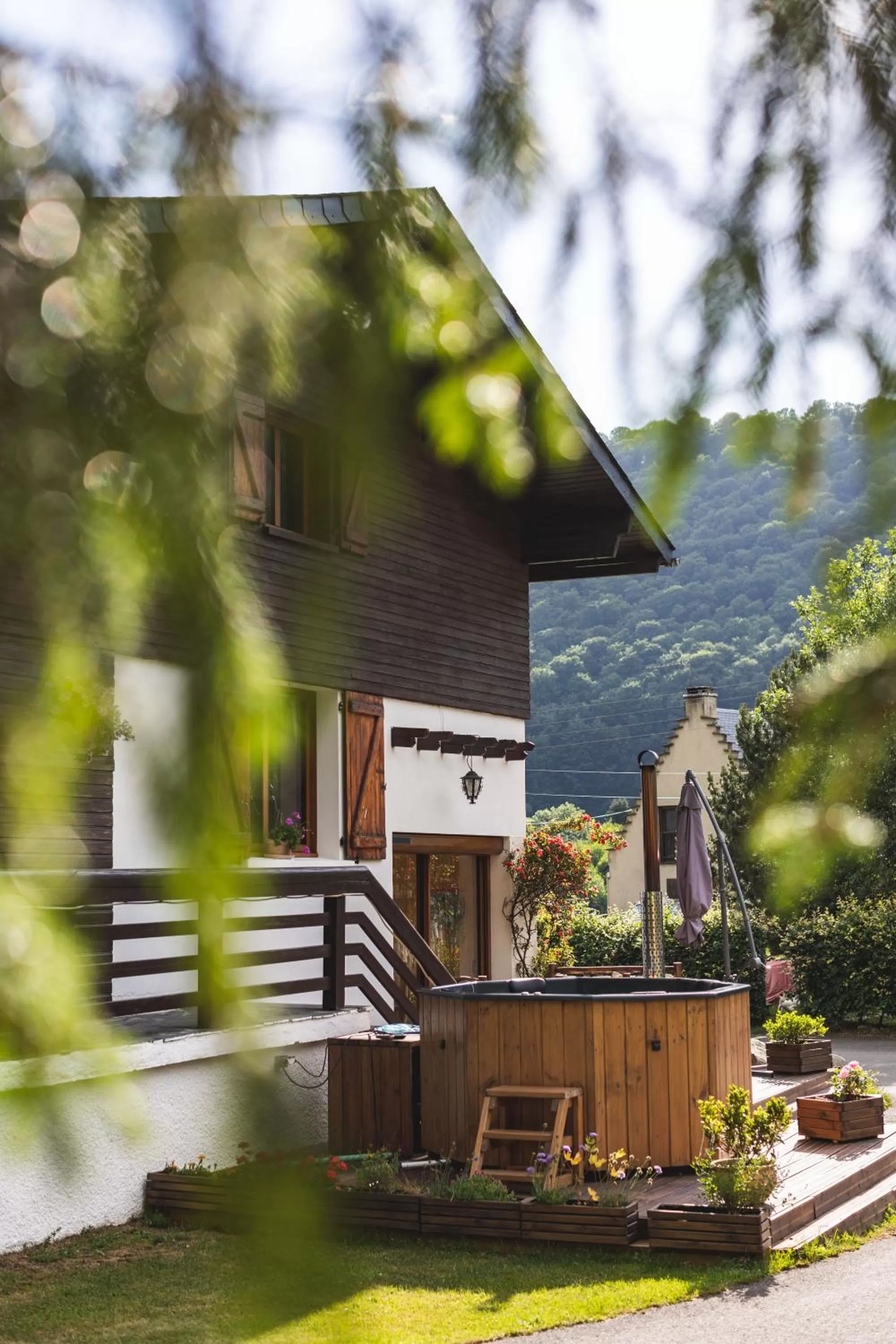 Patio in Chalet Ouréa