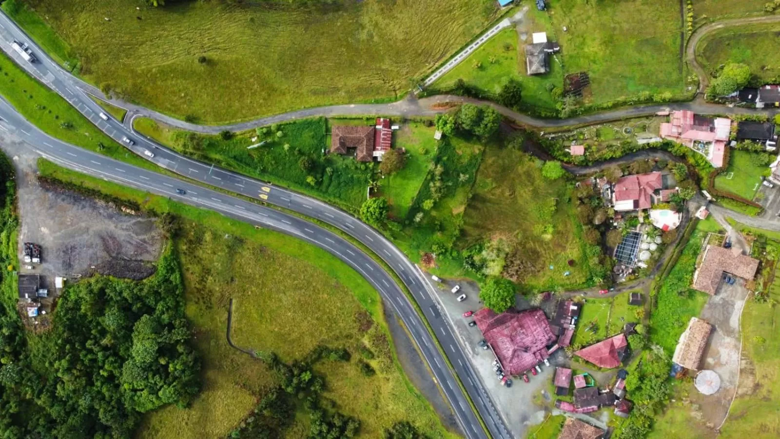 Property building, Bird's-eye View in Finca Campestre La Adelita B&B