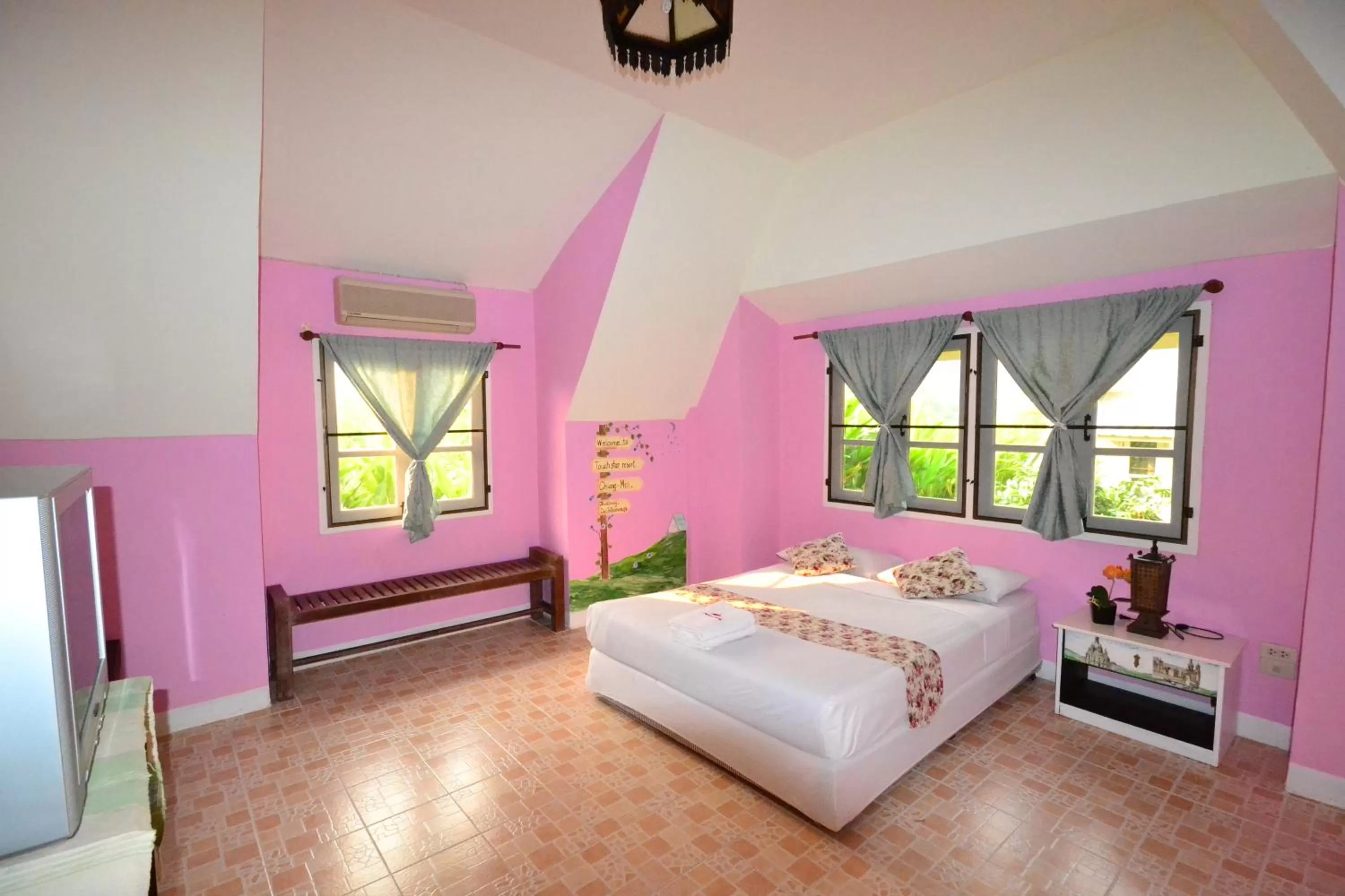 Bedroom, Bed in Touch Star Resort - Doi Inthanon