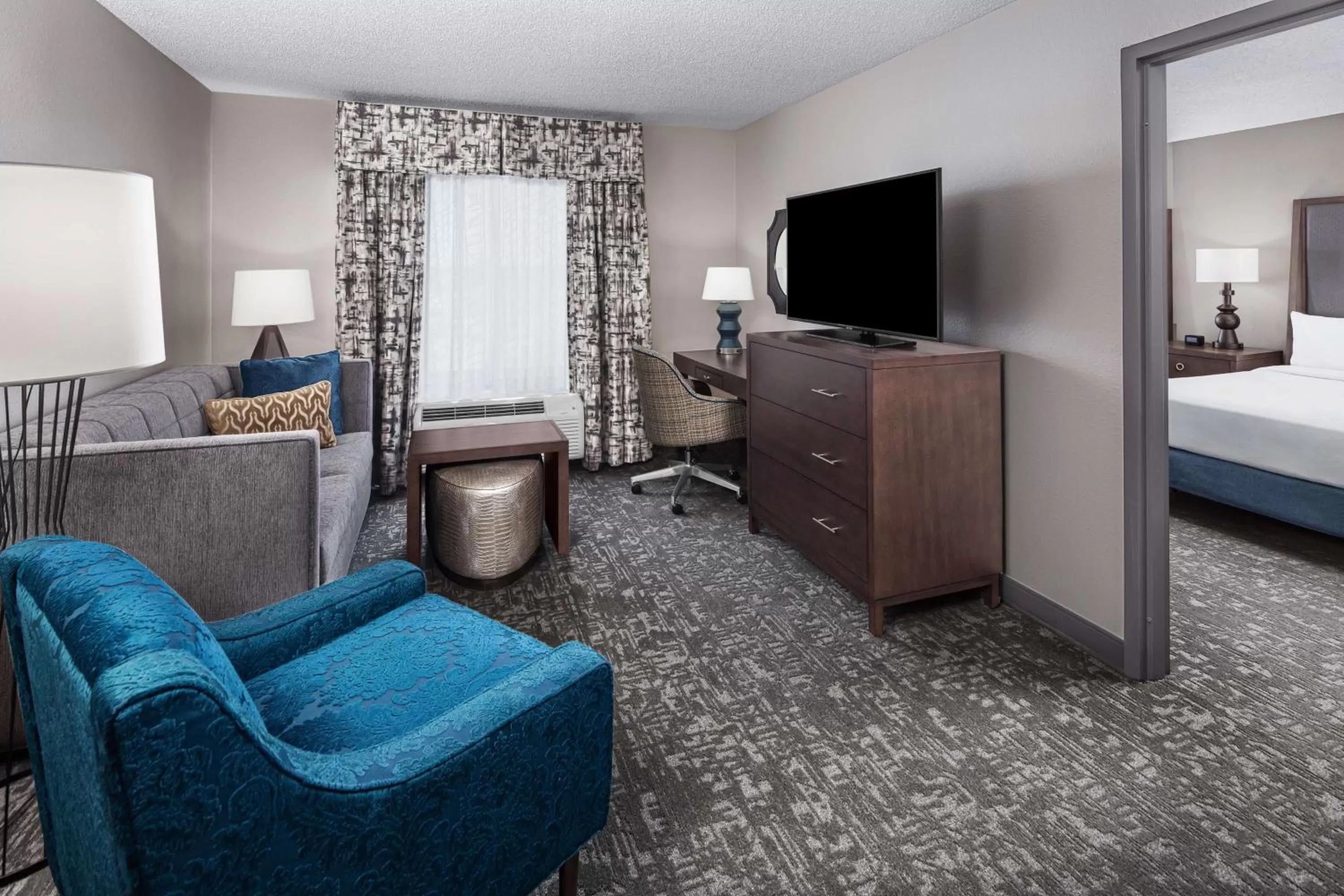 TV and multimedia, Bed in Homewood Suites by Hilton Orland Park
