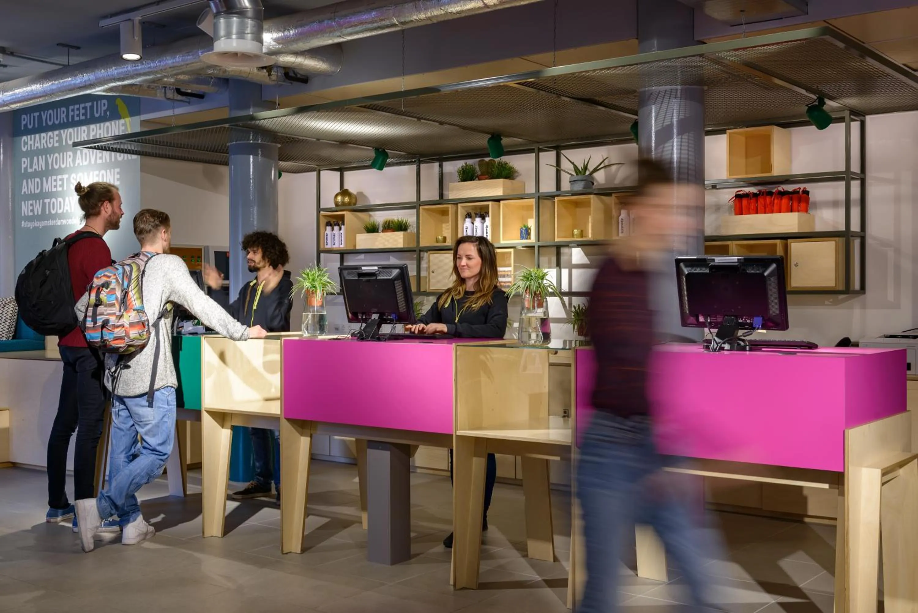 People in Stayokay Hostel Amsterdam Vondelpark