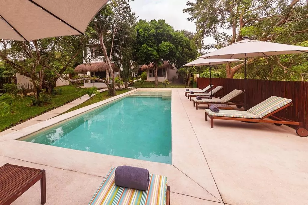 Swimming pool in Mi Kasa Tu Kasa Bacalar