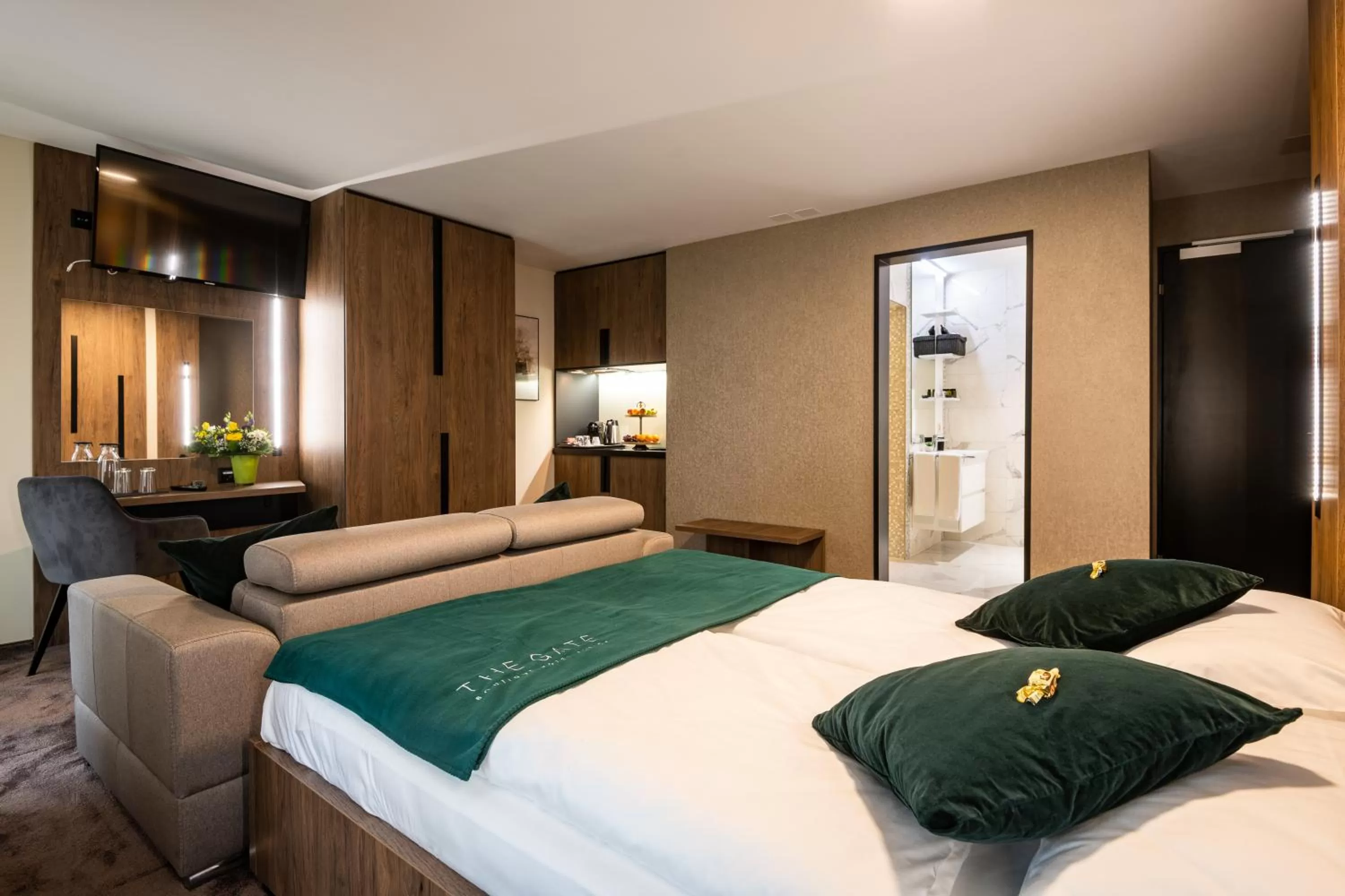 Bed in The Gate Boutique Hotel Zürich