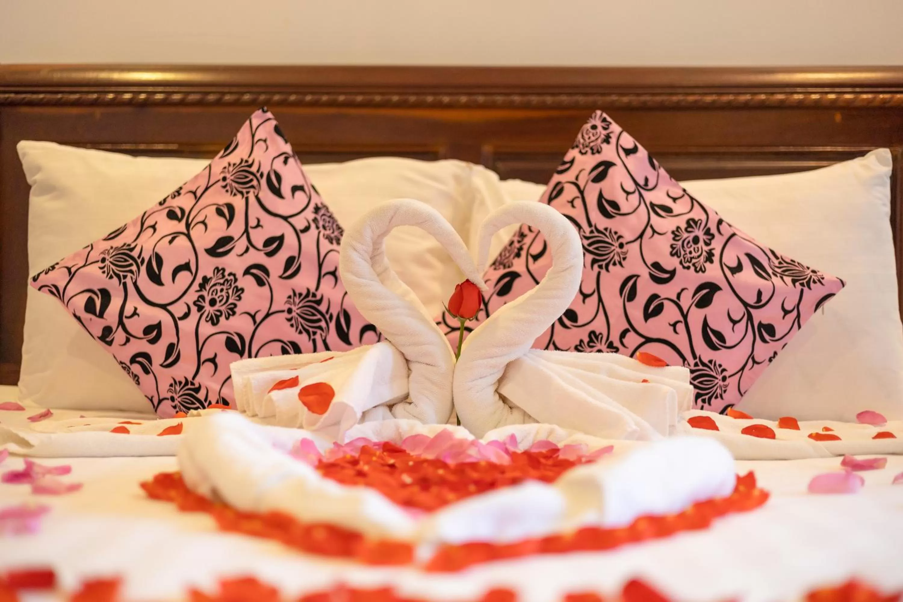 Decorative detail, Bed in The Five Senses Boutique Hotel