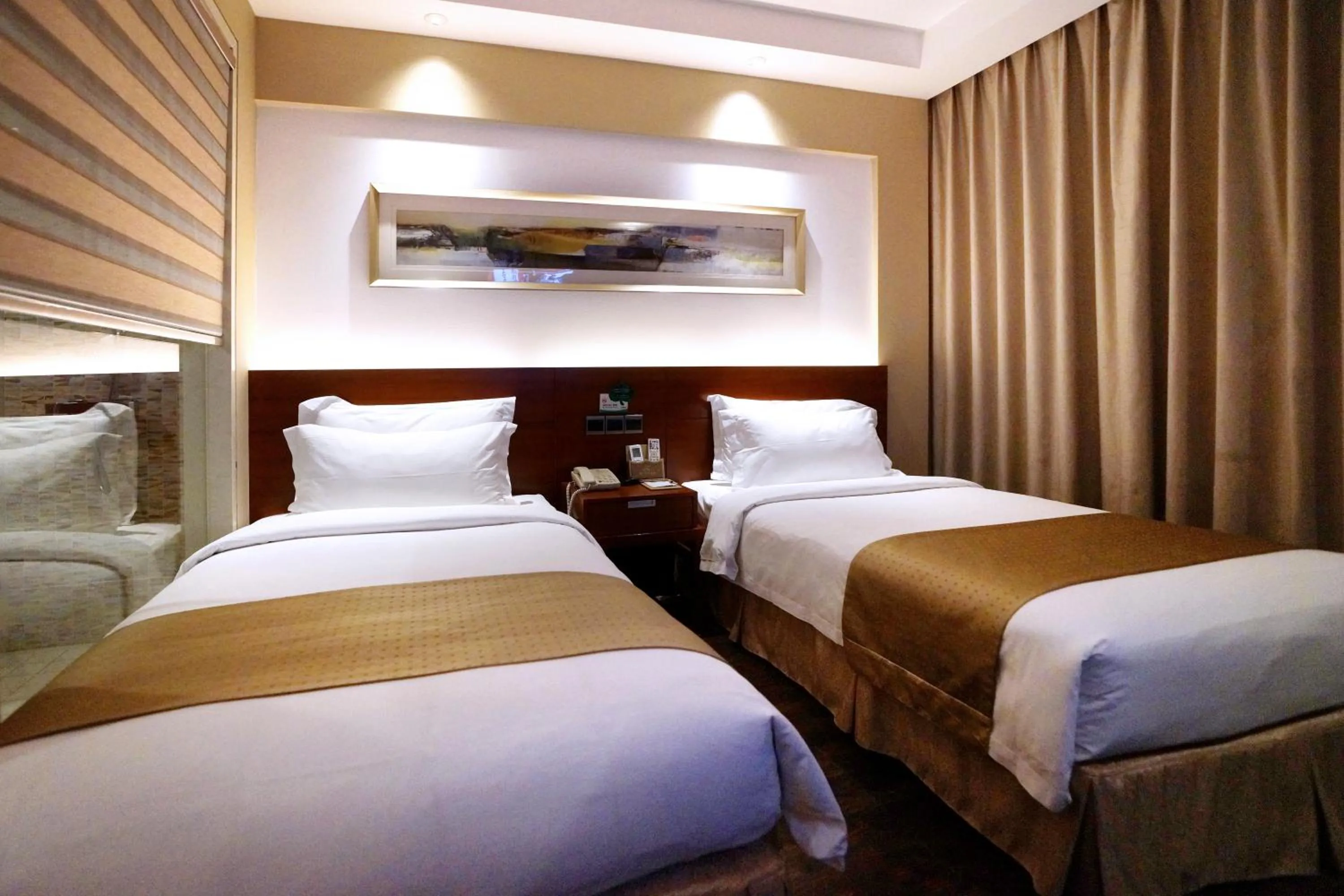 Bed in Mai Xinge Boutique Hotel - Free shuttle buses are provided between PVG Airport and Disneyland