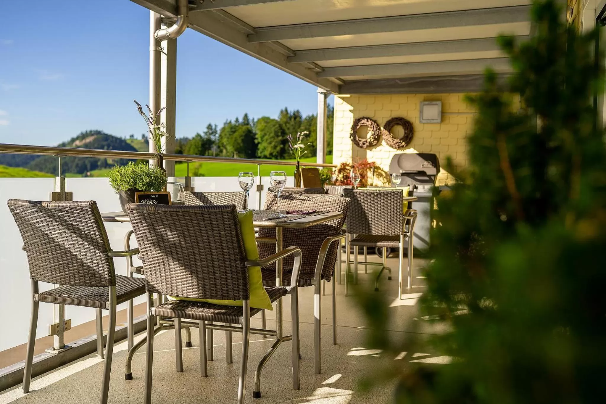 Balcony/Terrace in Gästehaus Aemisegg