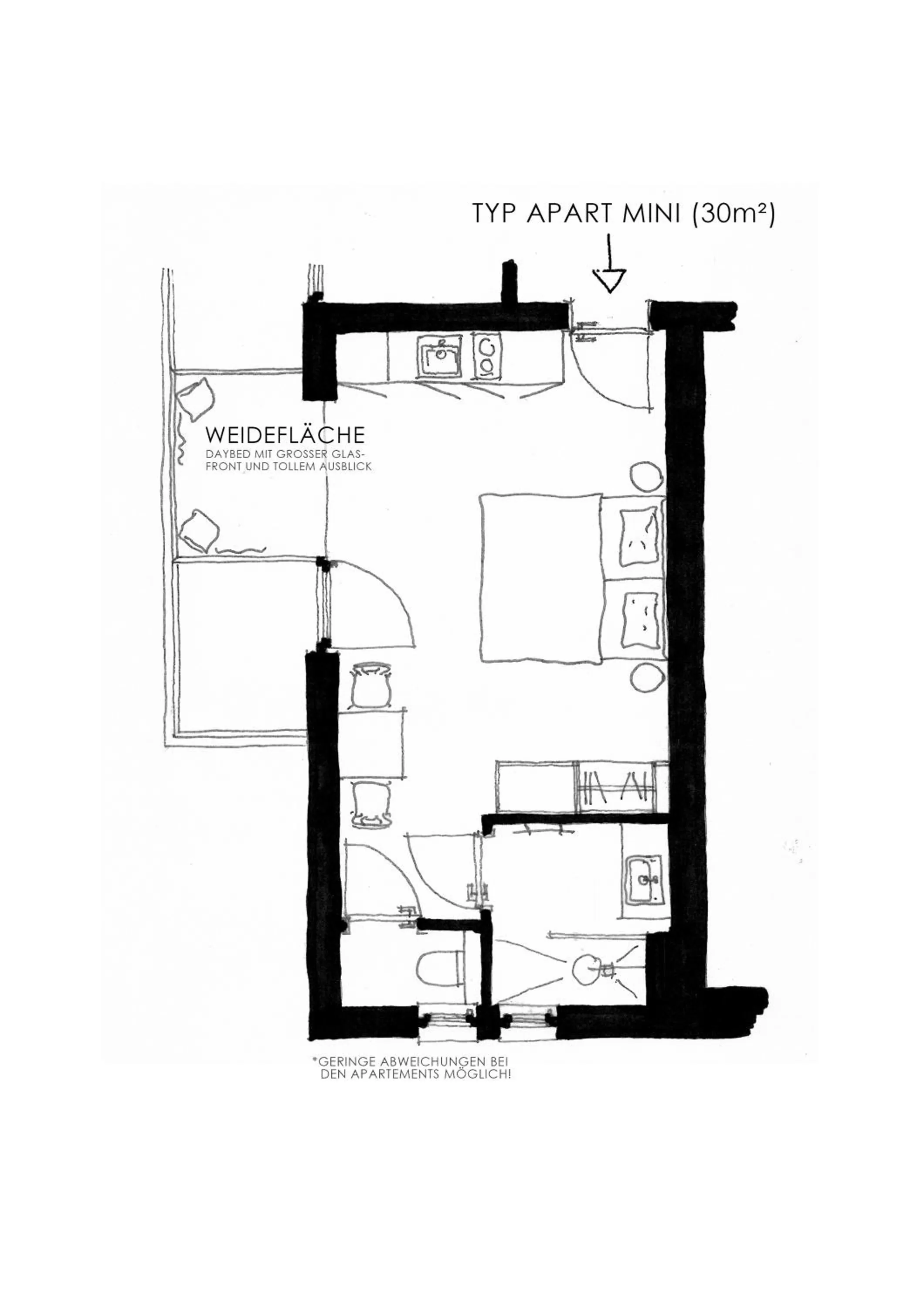 Floor Plan in Apart & Suiten Hotel WEIDEN