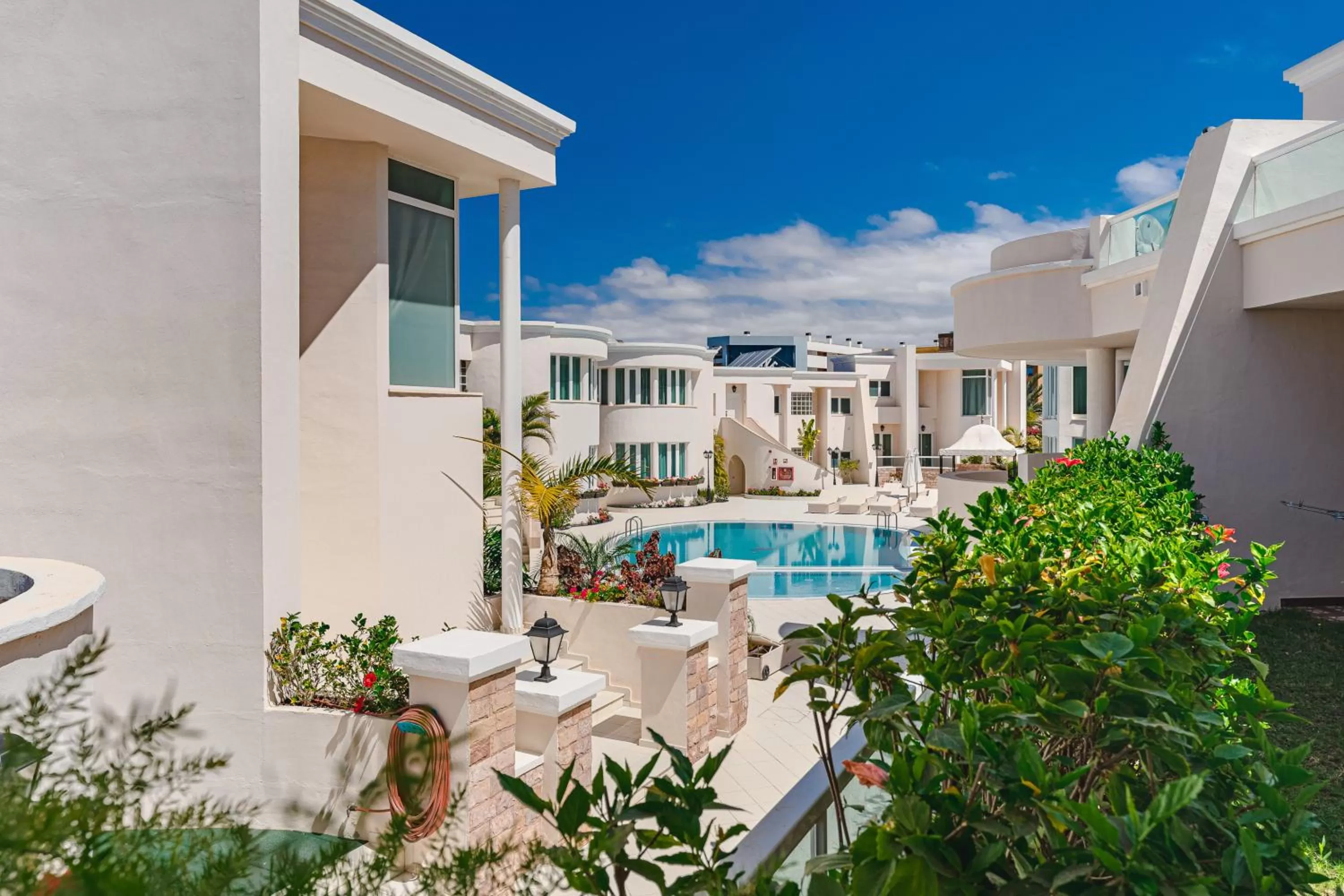 Pool view in Flamingo Suites Boutique Hotel