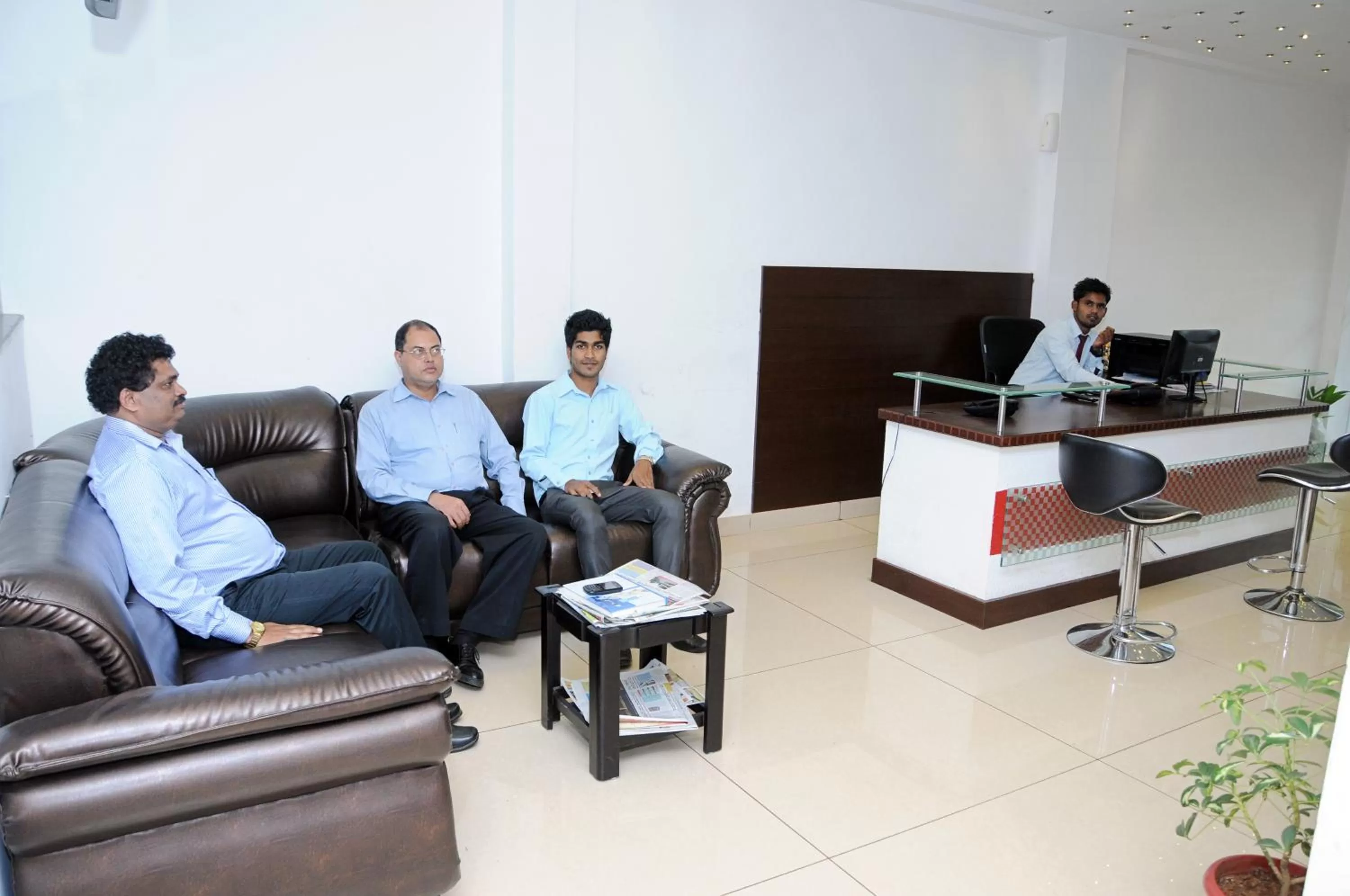 Seating area in Hotel Sri Krishna Residency