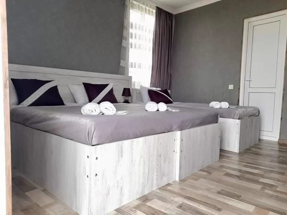 Bed in Hotel Tskhumi