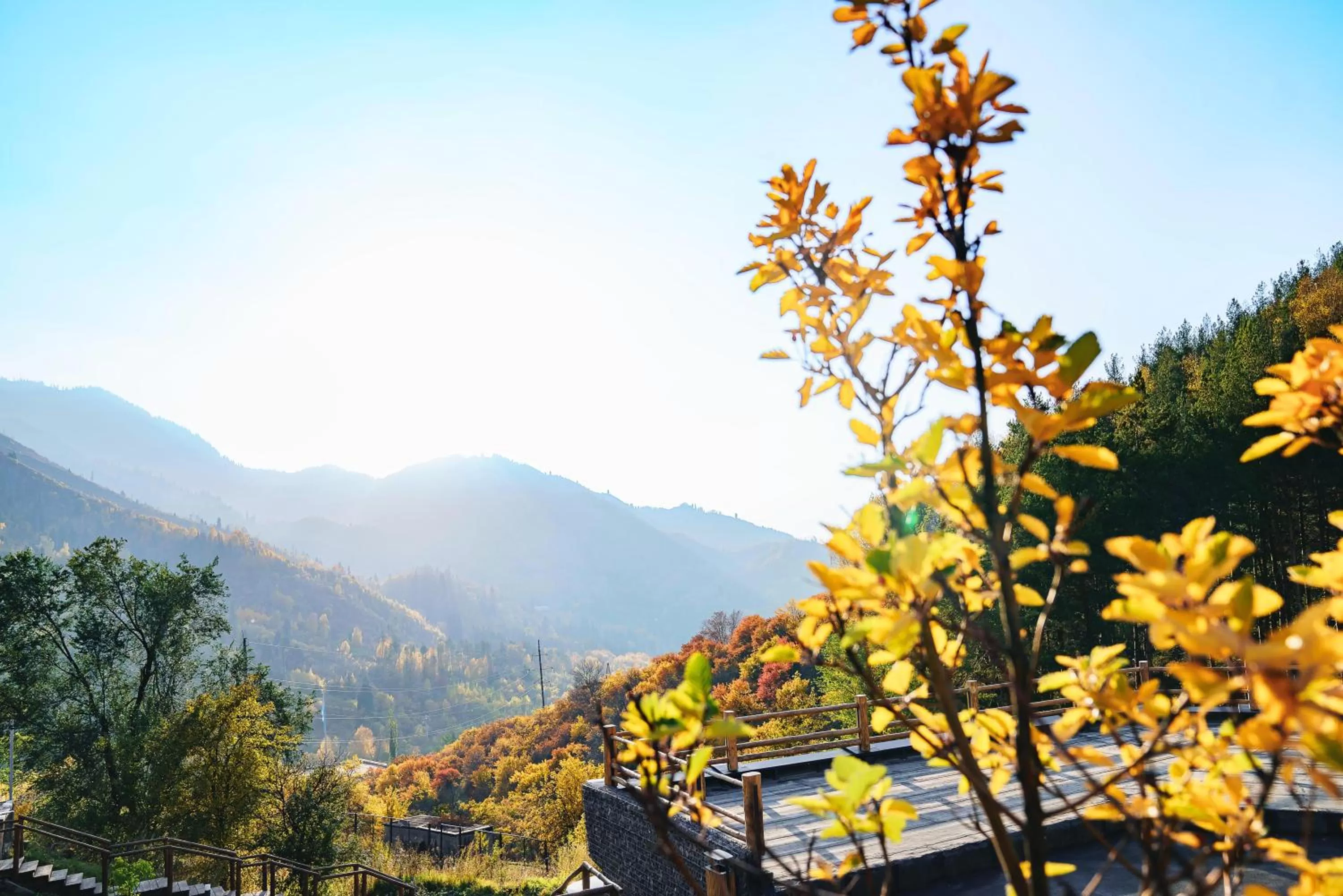 Mountain view in Qazaq Auyl Eco Hotel