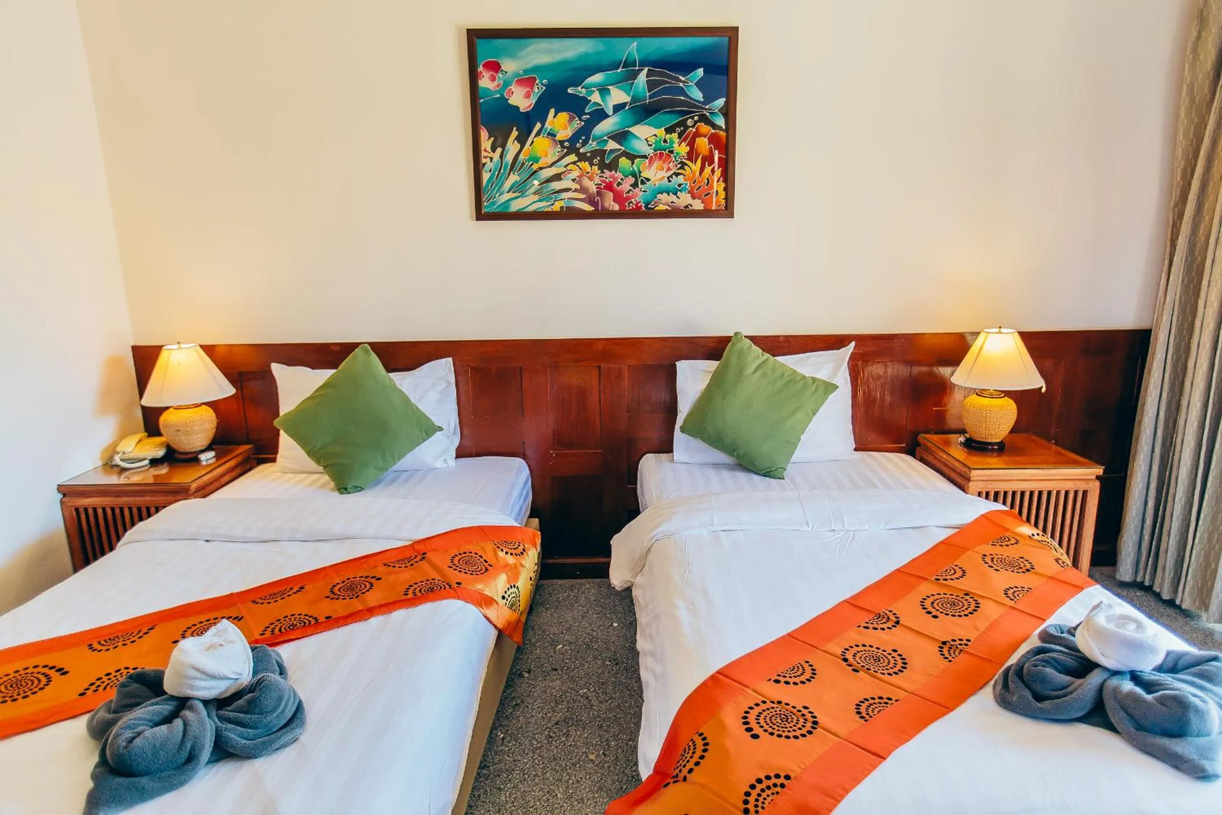 Bed in Krabi Sands Resort