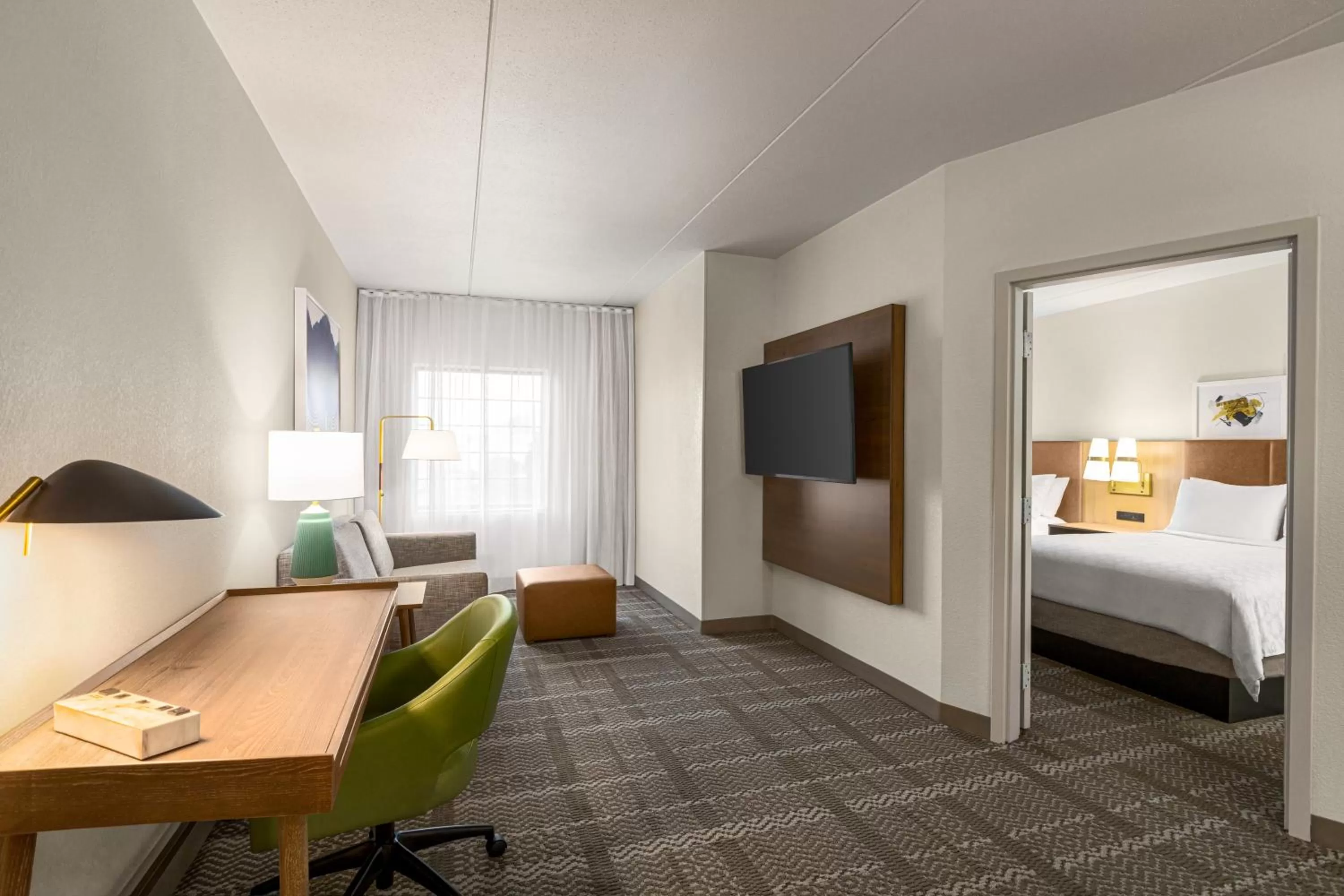 View (from property/room), Bed in Staybridge Suites Quantico-Stafford by IHG