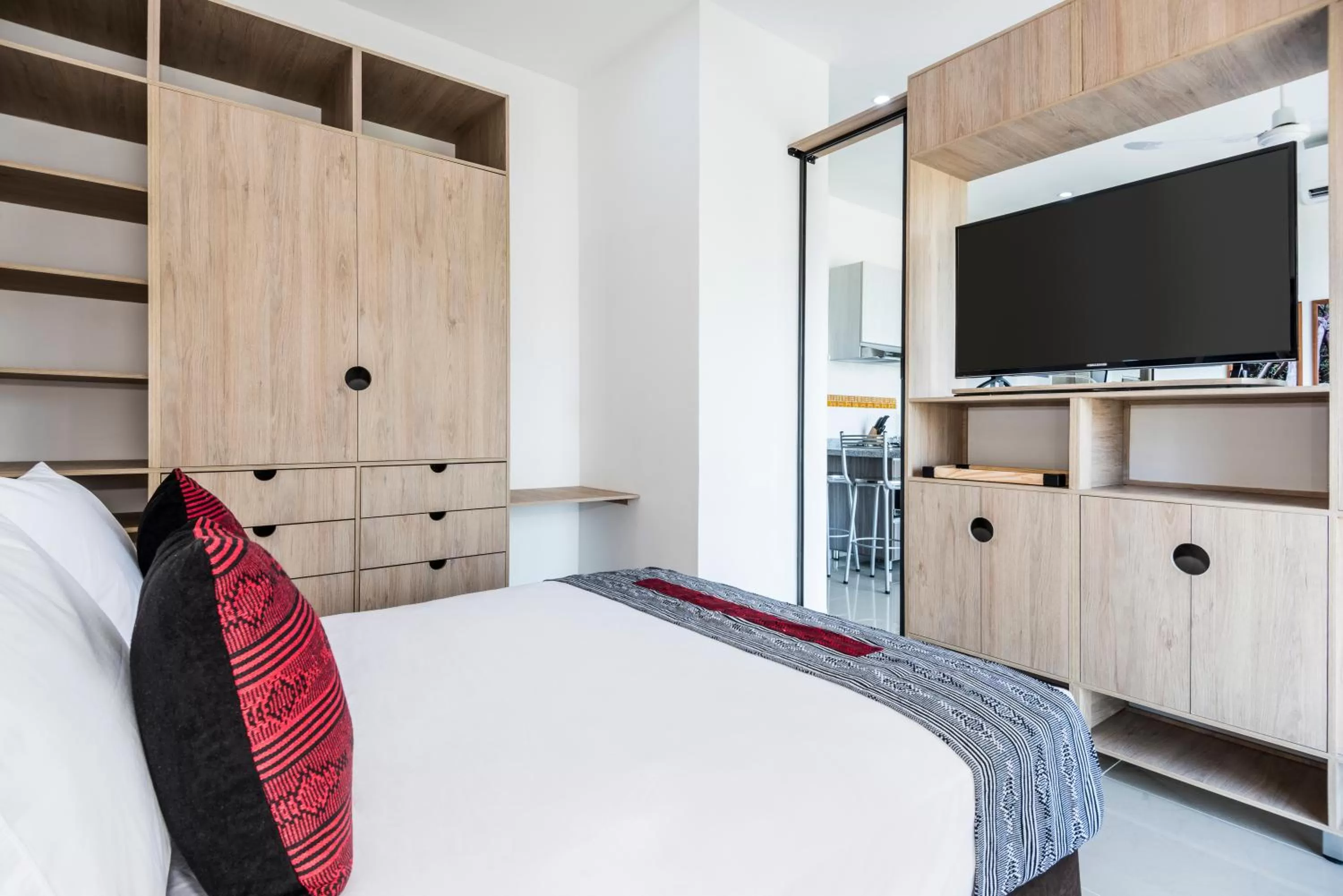 Bed in Terrazas Tayrona Travelers Apartamentos y Suites