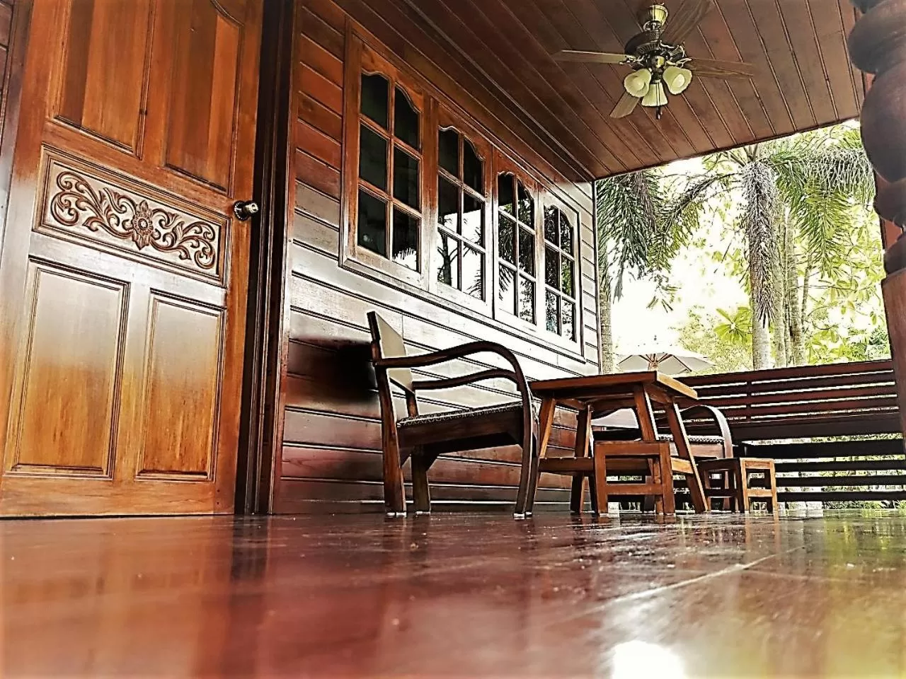 Patio in Cozy Garden Resort