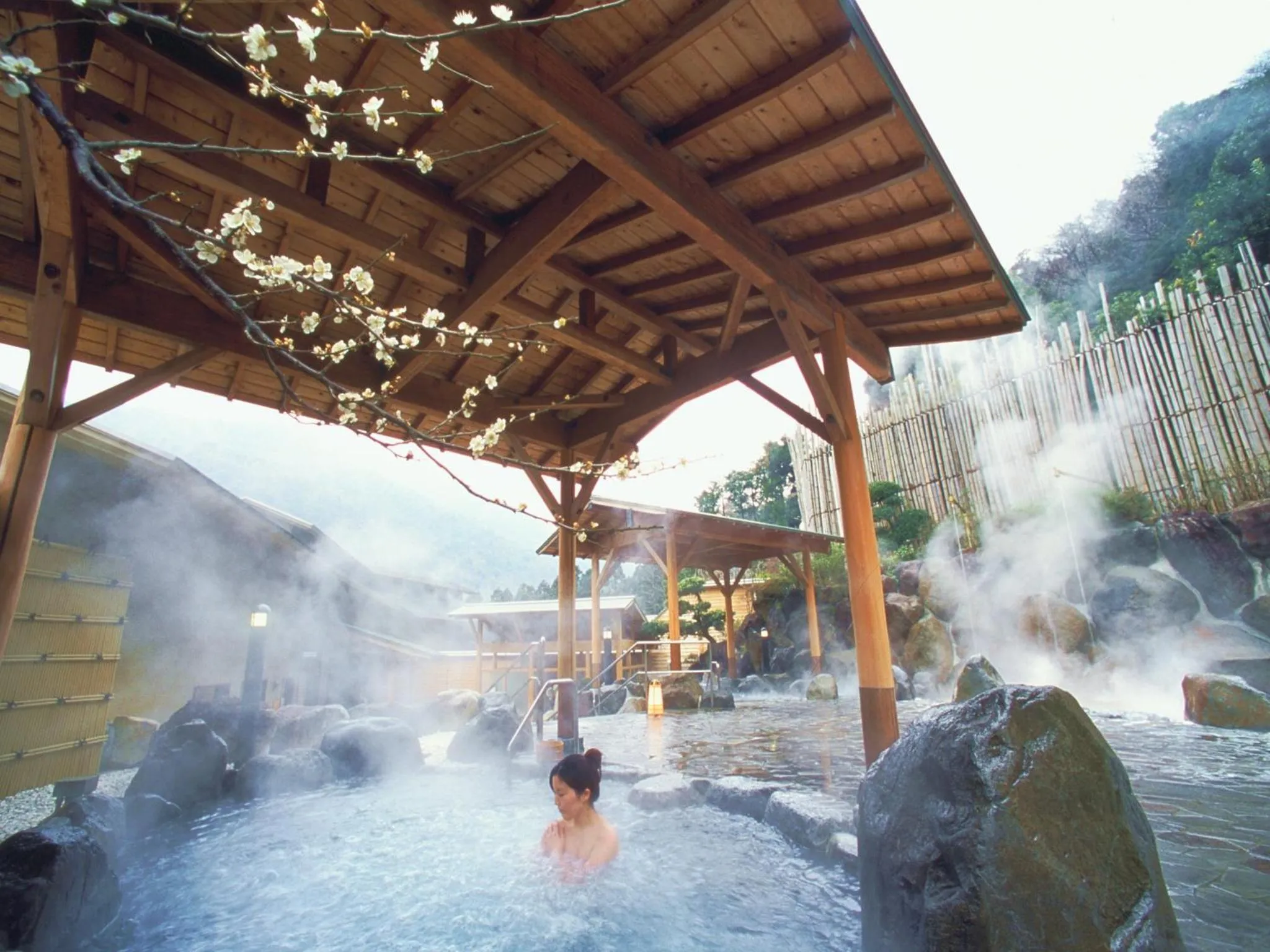 Hot Spring Bath in Hakonenomori Okada