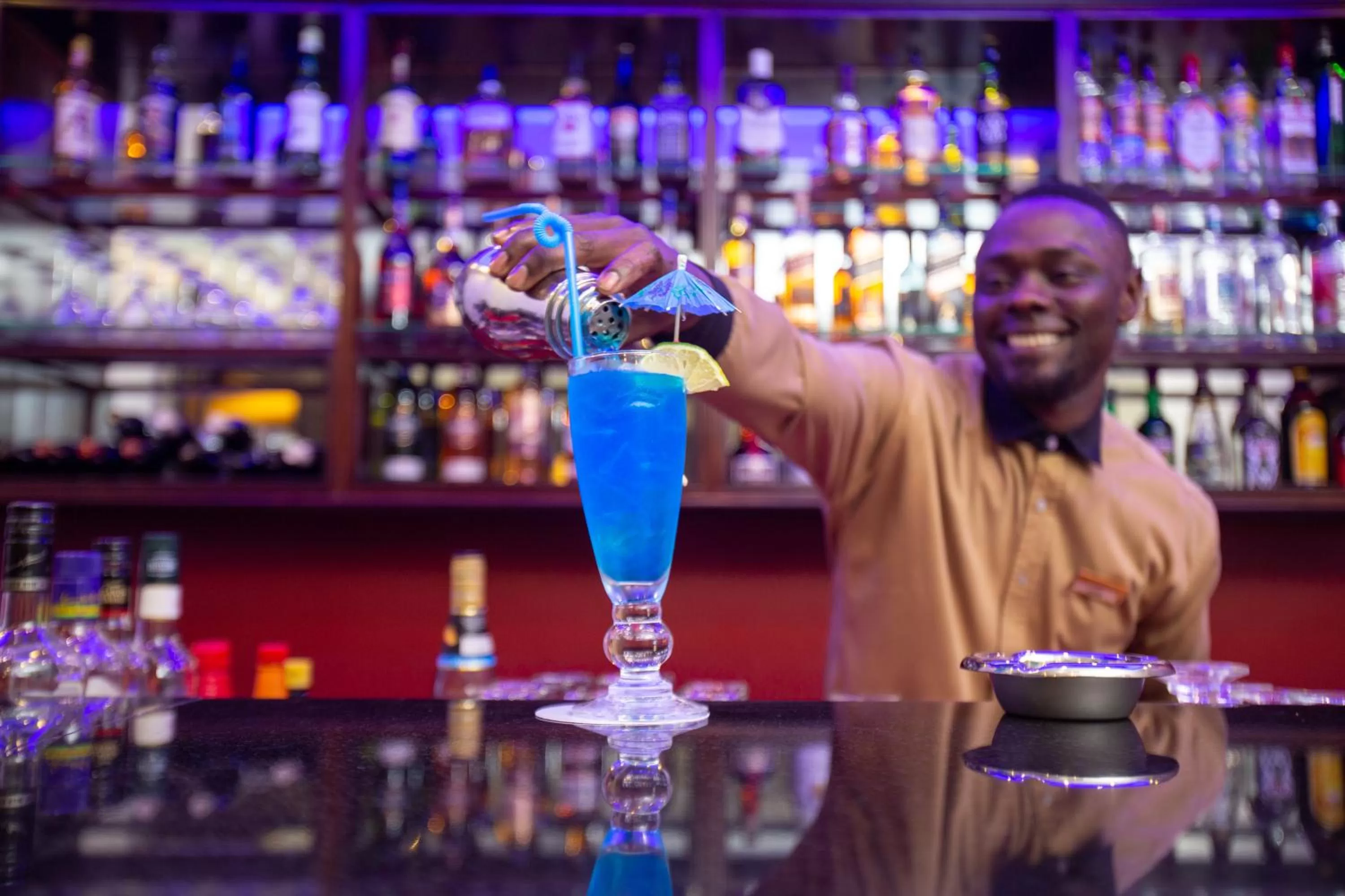 Lounge or bar in Nyaika Hotel