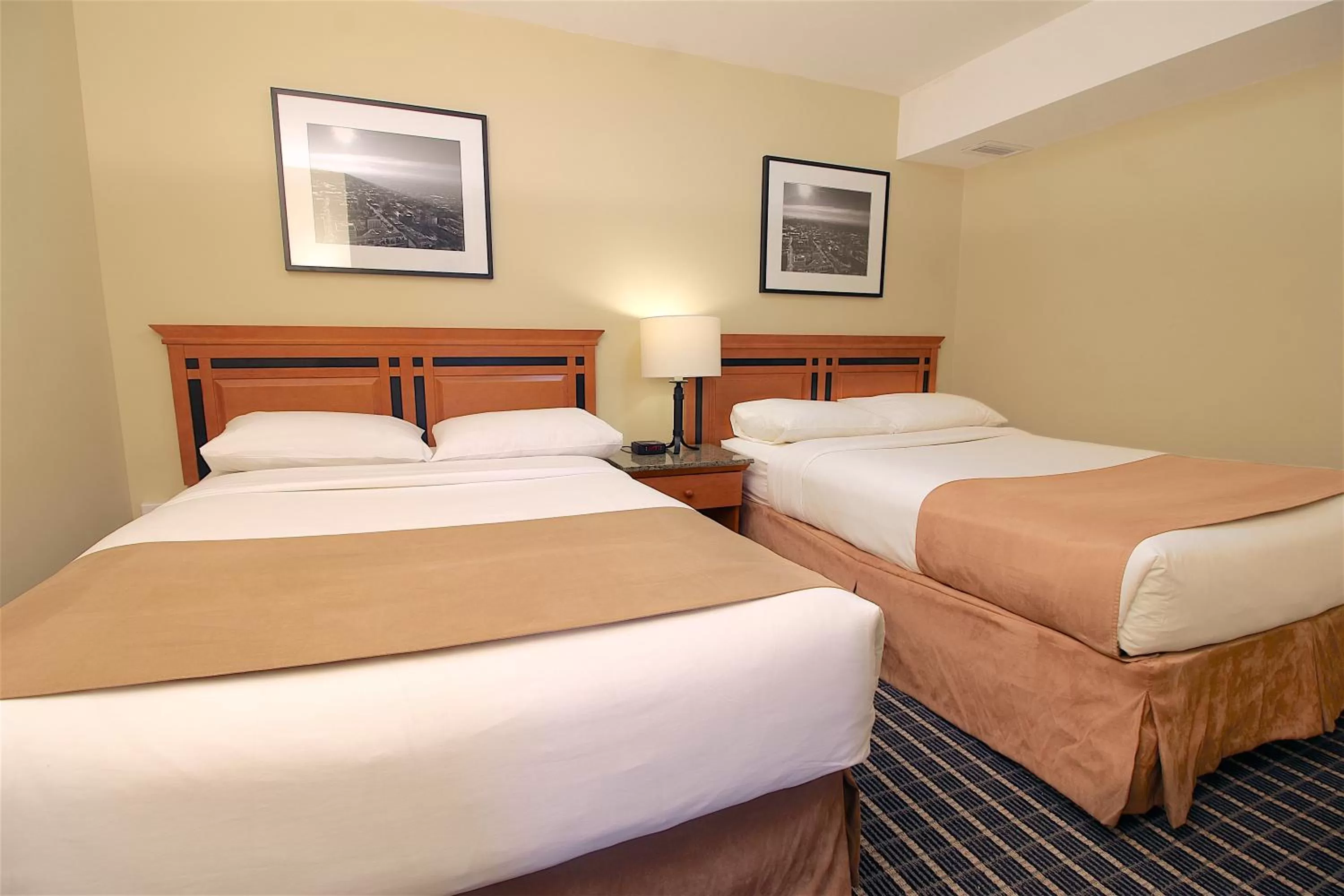 Bed in Medicine Hat Suites