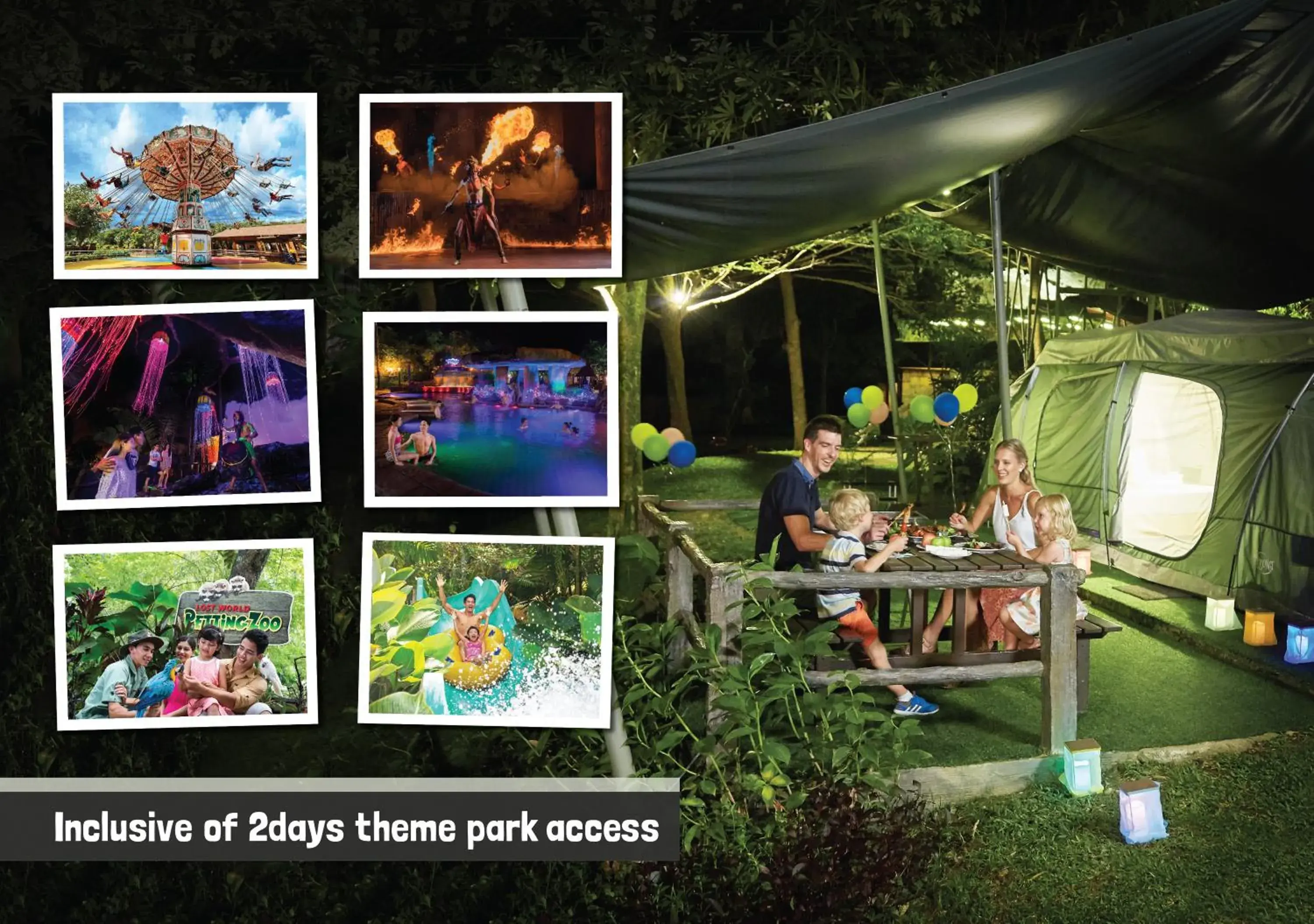 Outdoor Glamping at Theme Park - 2 Adult (Theme Park closed every Tuesday) in Sunway Lost World Hotel Outdoor Glamping at Theme Park - 2 Adult (Theme Park closed every Tuesday) in Sunway Lost World Hotel