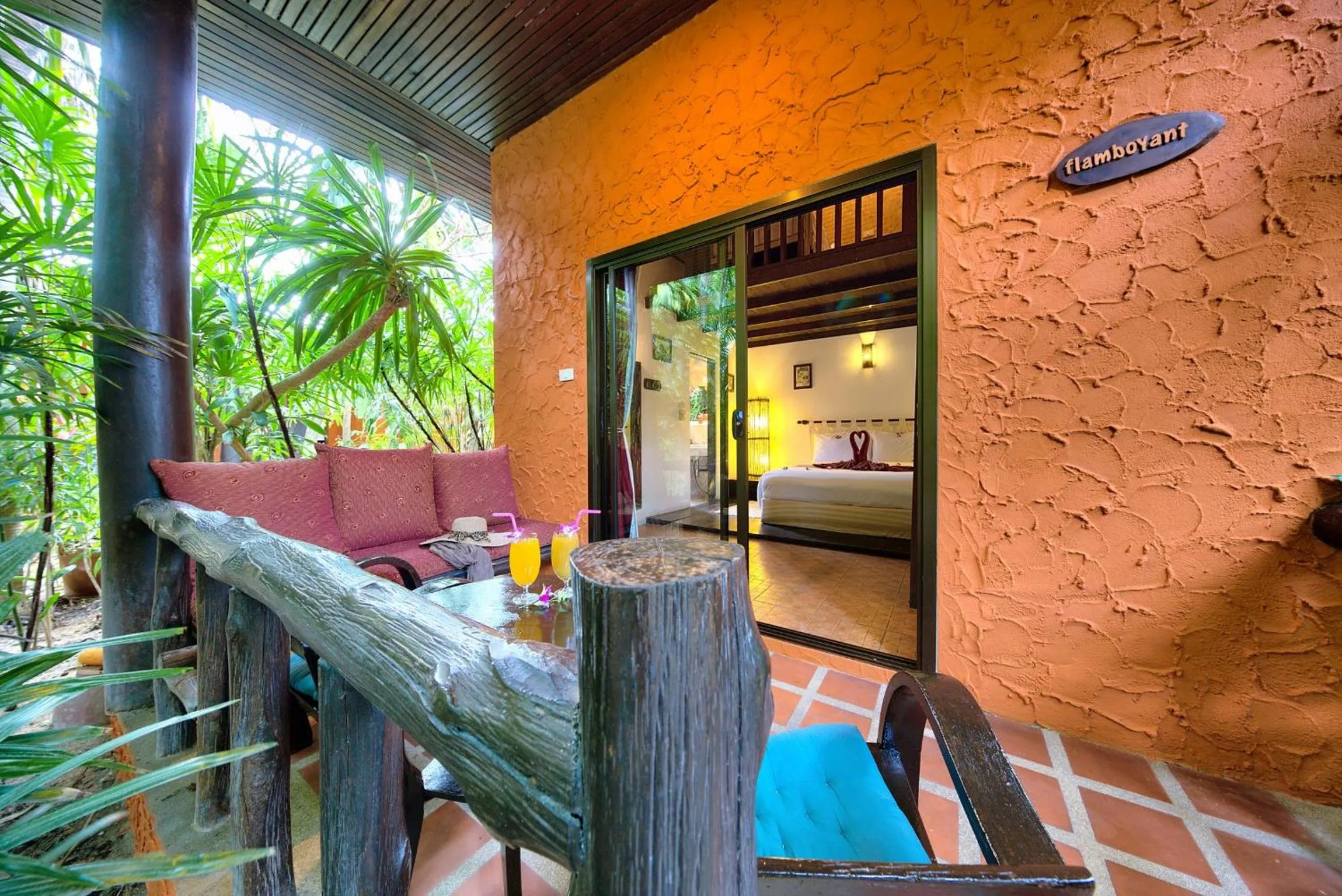 Patio in Eden Bungalows Fisherman's village