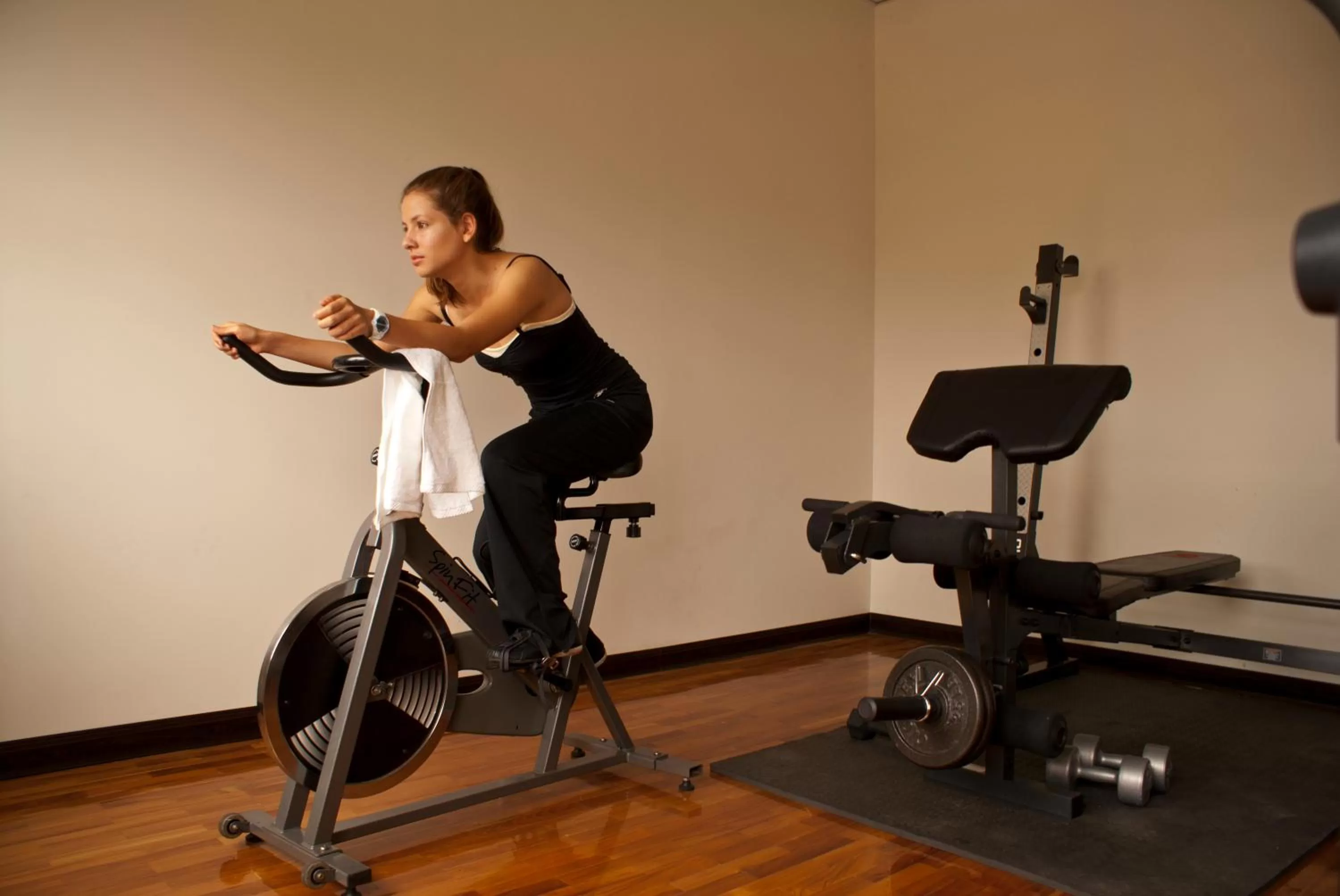 Fitness centre/facilities in Hotel Plaza Real Suites & Apartments San Jose