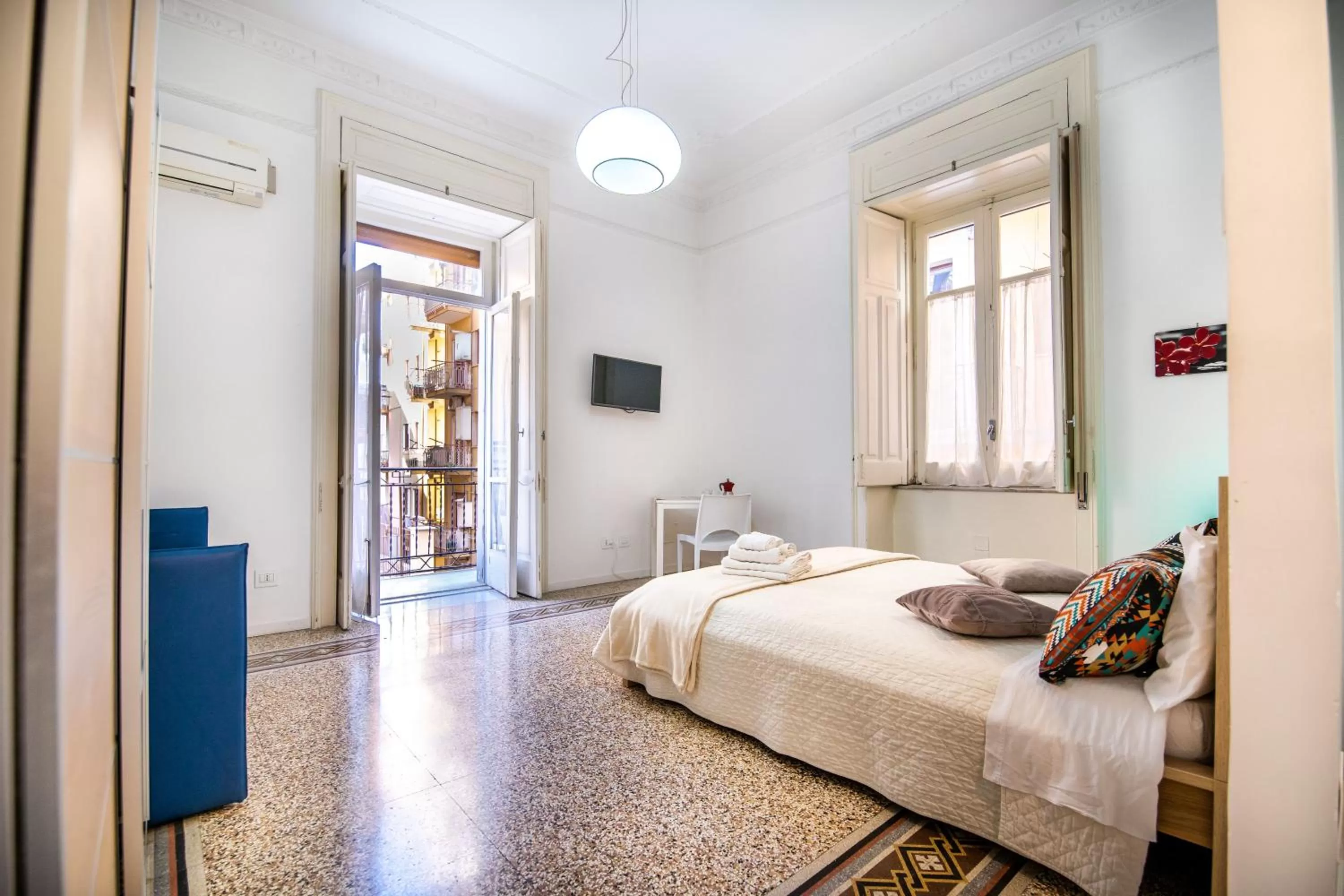 Balcony/Terrace, Bed in Bed&Breakfast Salerno