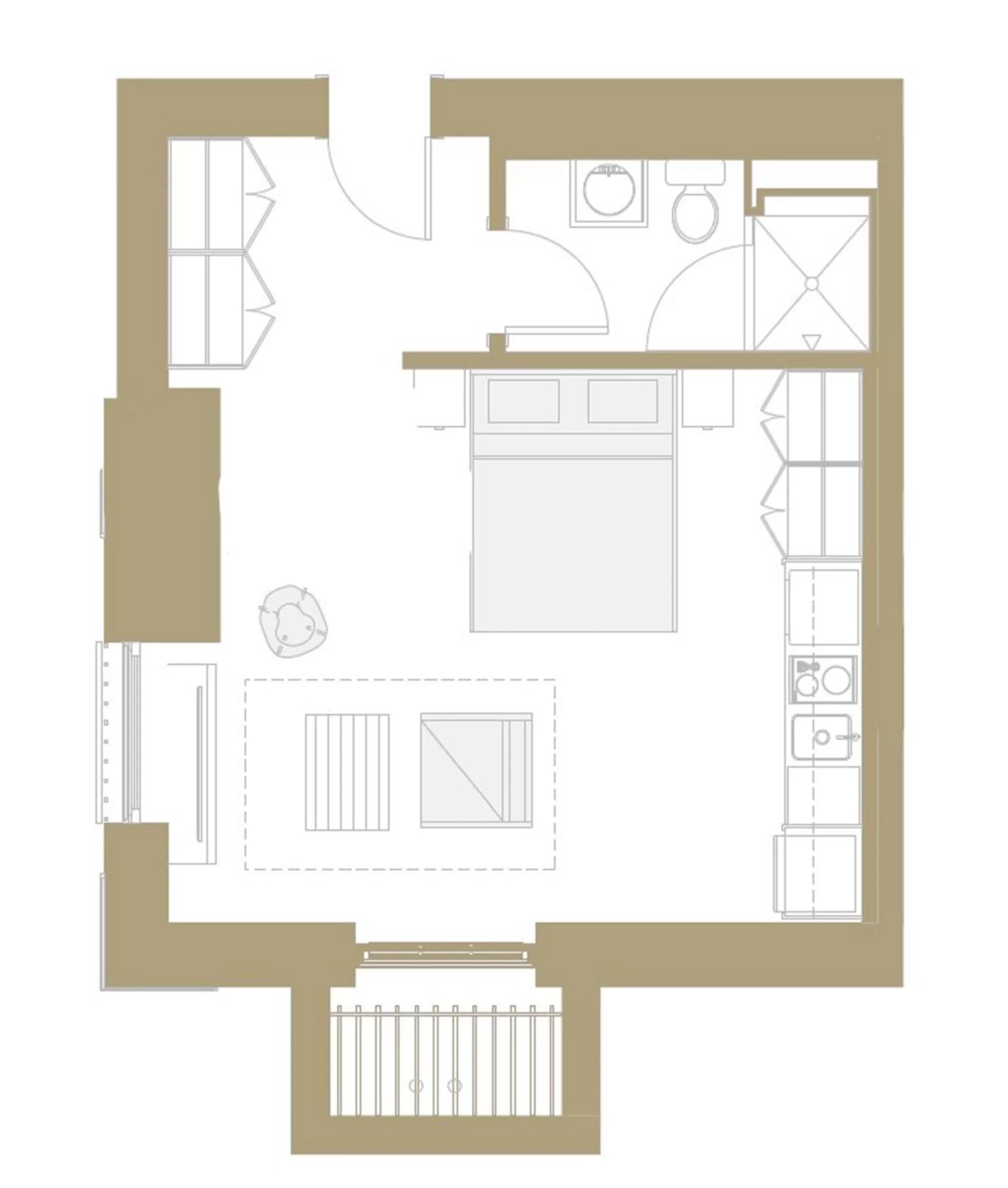 Floor plan in Placemakr Dupont Circle