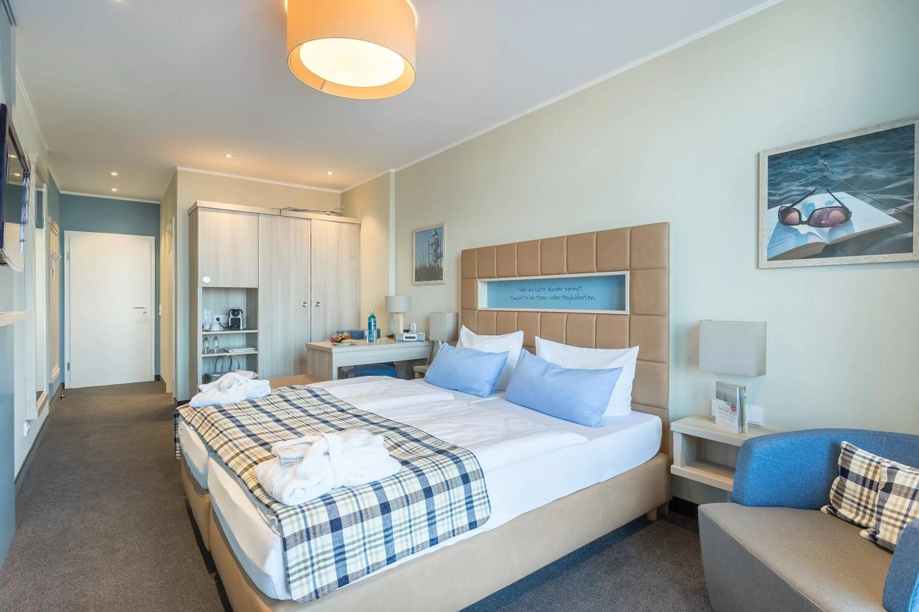 Photo of the whole room, Bed in Hotel Fährhaus