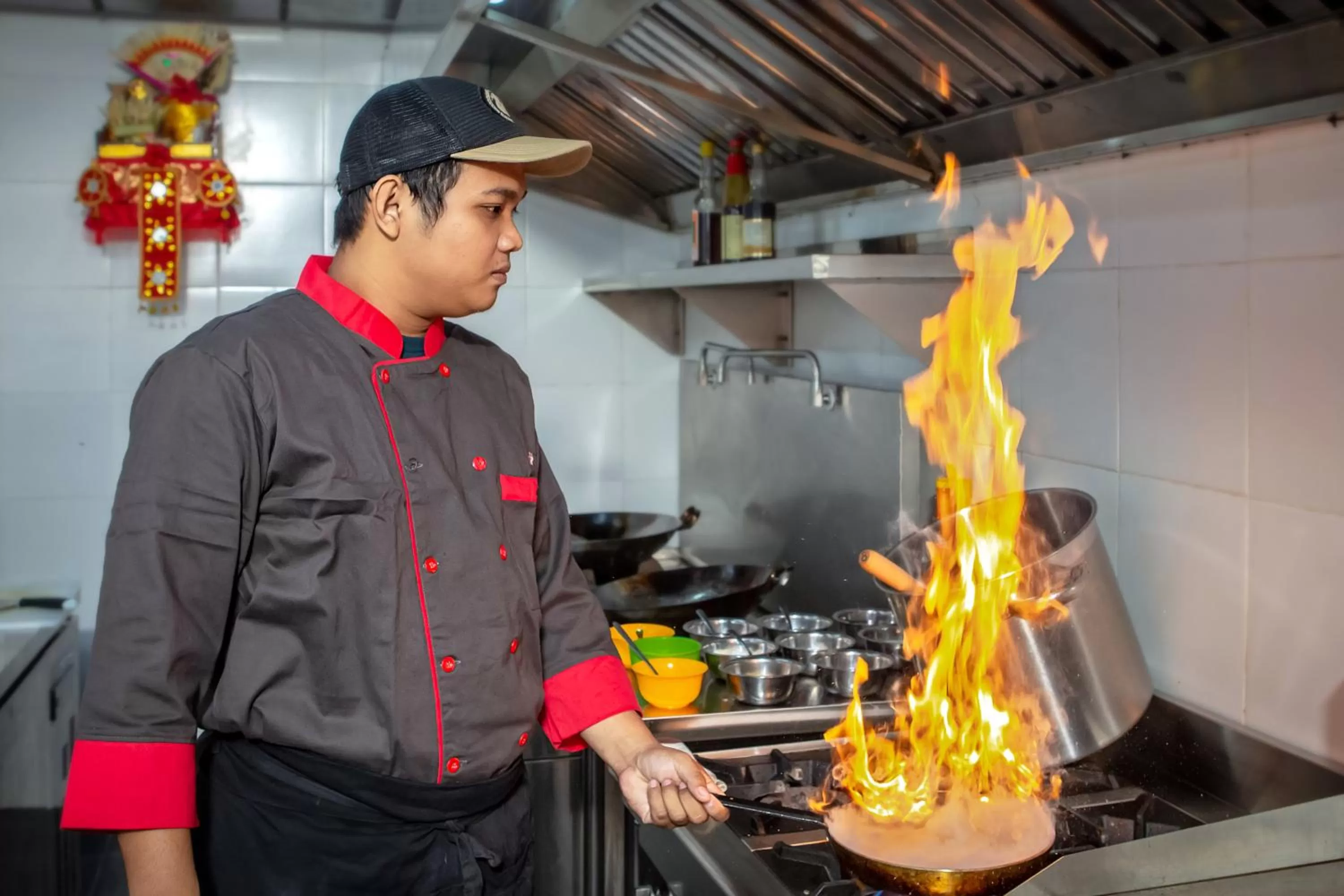 Kitchen or kitchenette in Alam Wayang Ubud - CHSE Certified