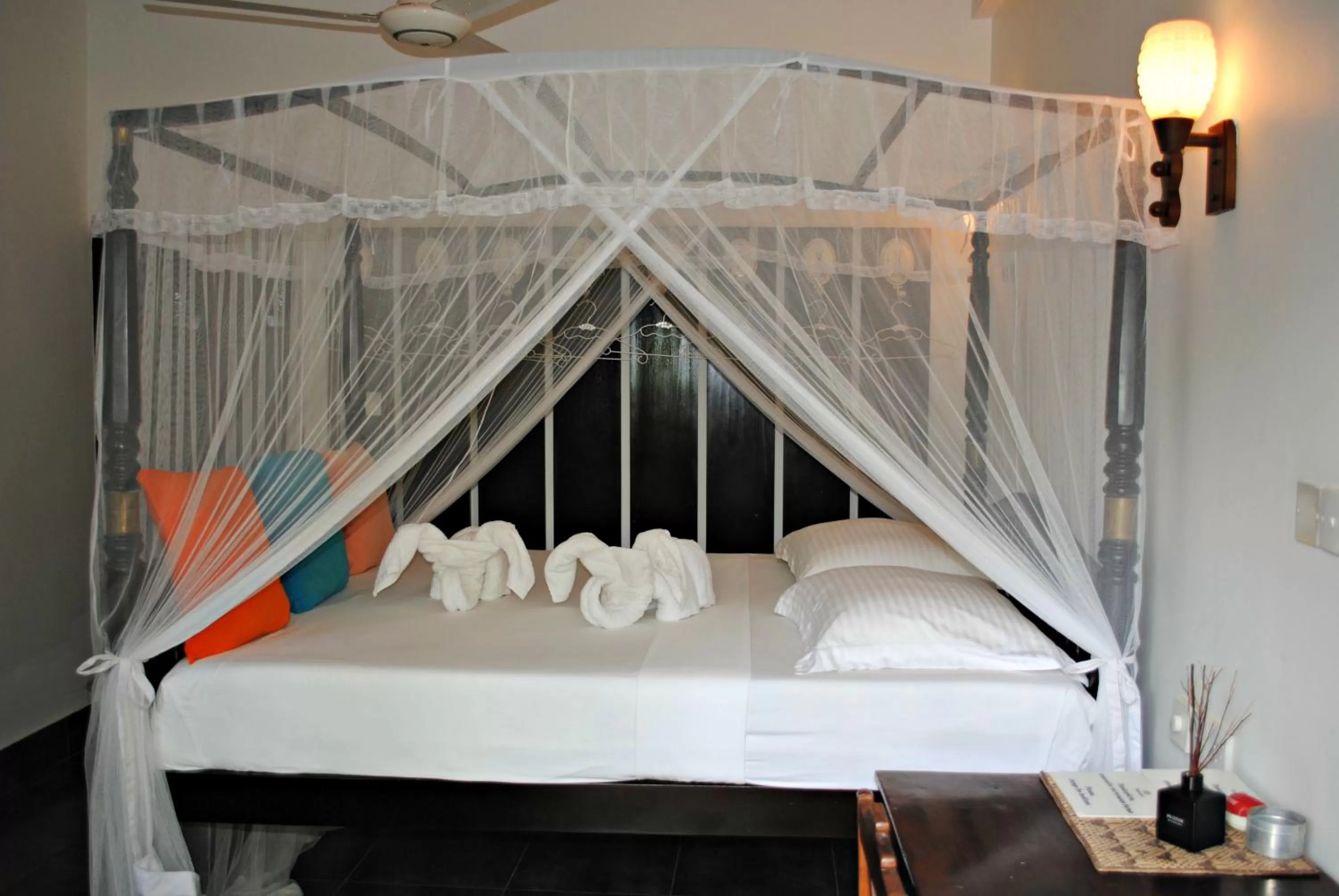 Bed in Wasantha Garden Hotel Restaurant & Ayurvedic Treatment